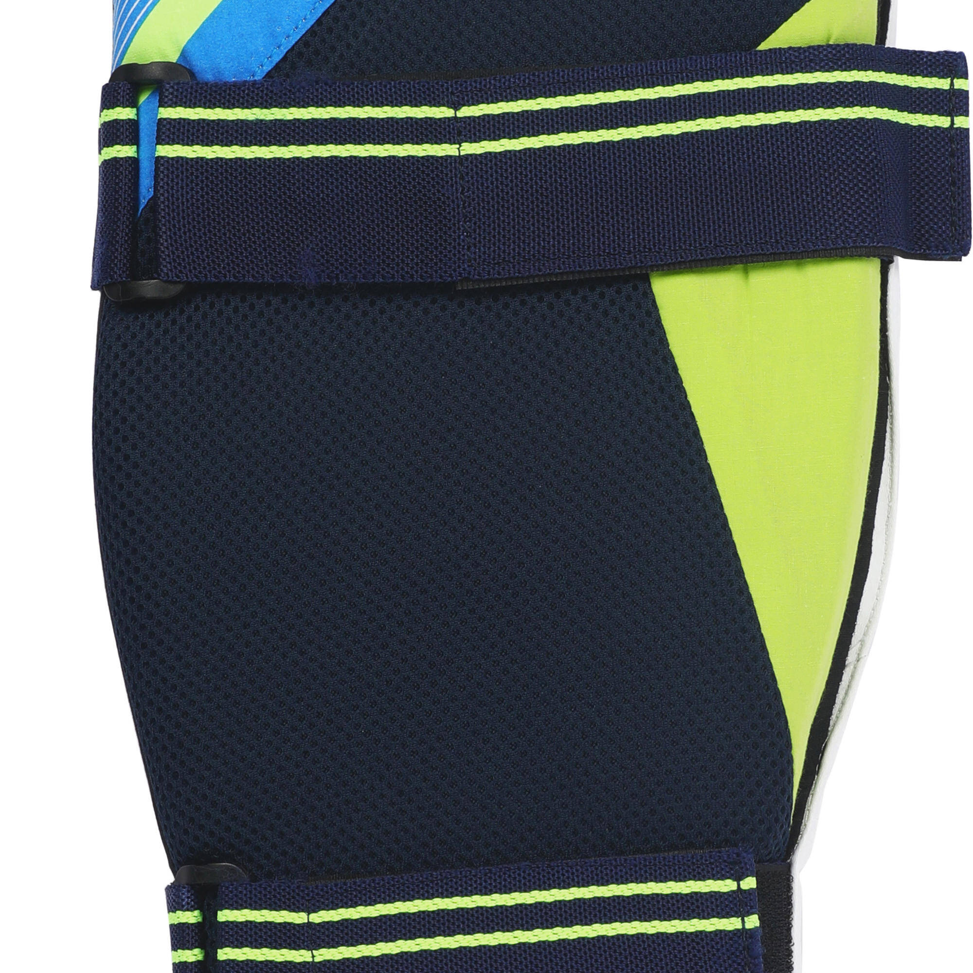 Kids' Cricket Wicket Keeping Pads WKP 100 Lightweight & Protective Fluo -  3