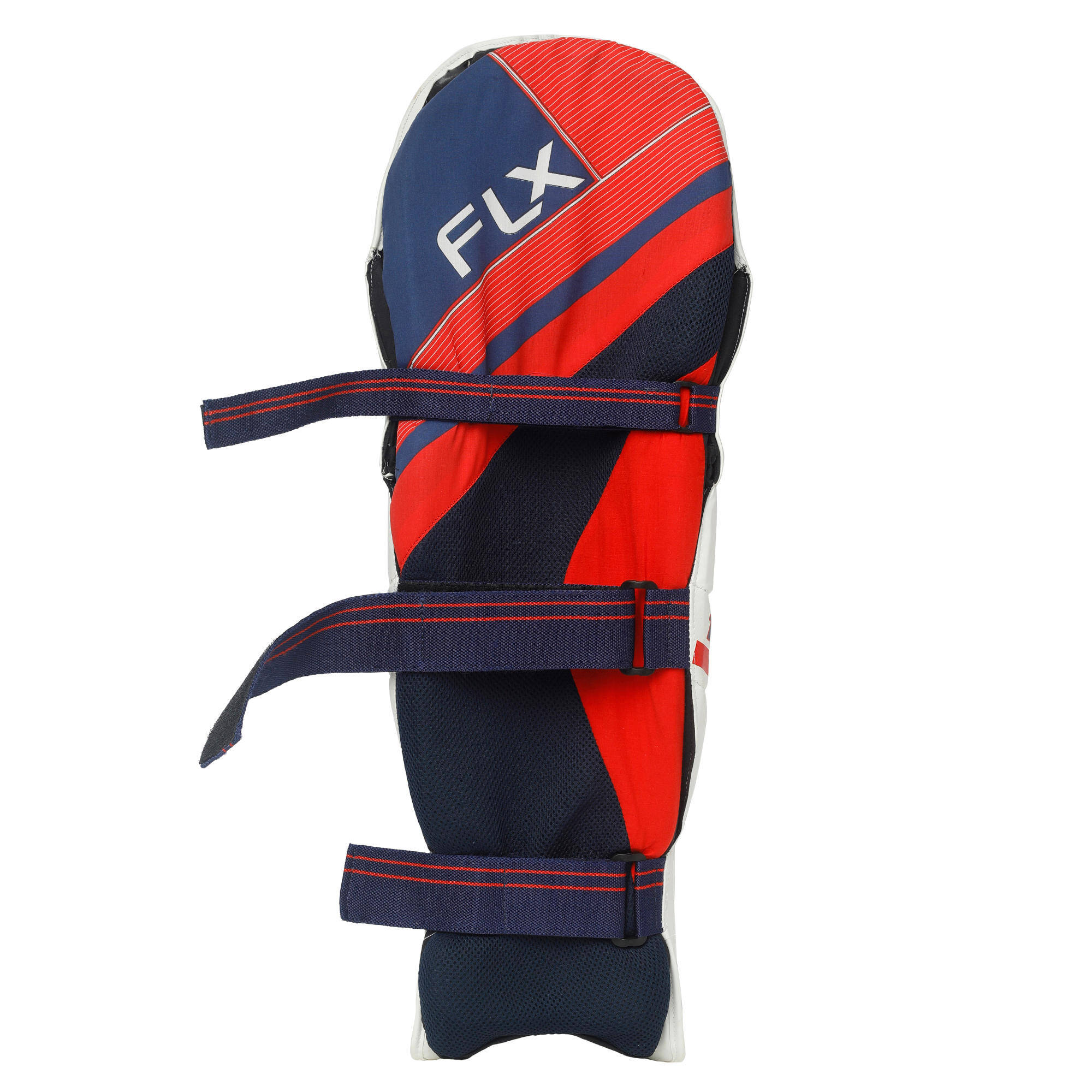 Kids Cricket Batting Pad BP100 Flou Red -  5
