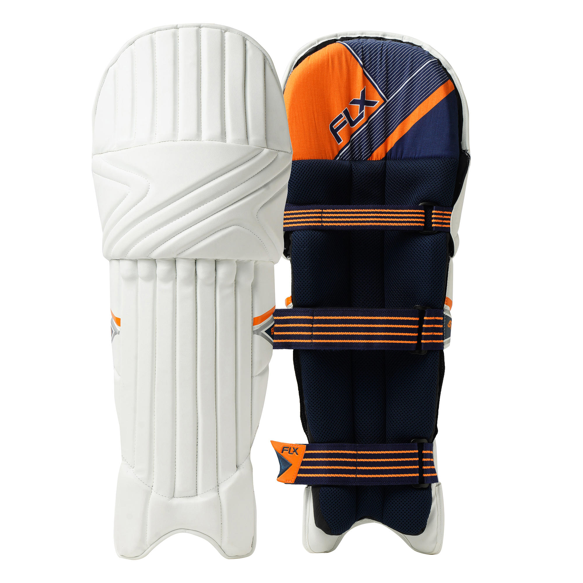 MEN'S SAFETY CERTIFIED ADVANCED CRICKET BATTING PADS BP500, , ORANGE