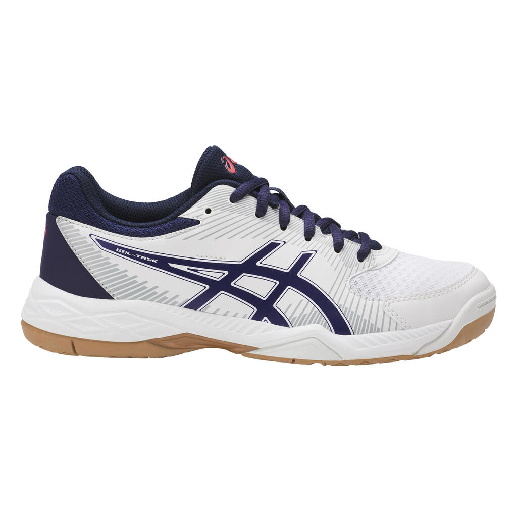 Gel Task Women's Volleyball Shoes - White/Blue