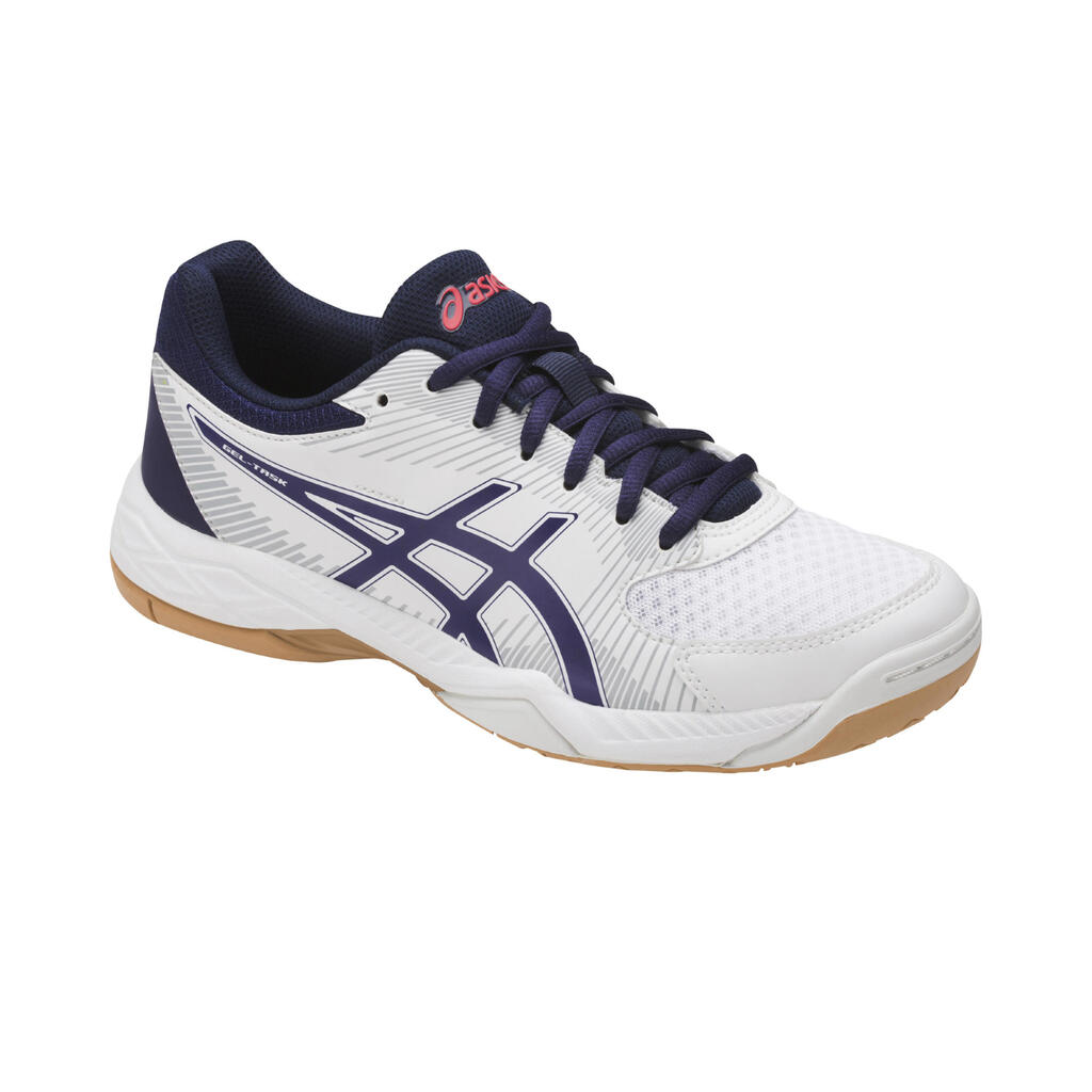 Gel Task Women's Volleyball Shoes - White/Blue