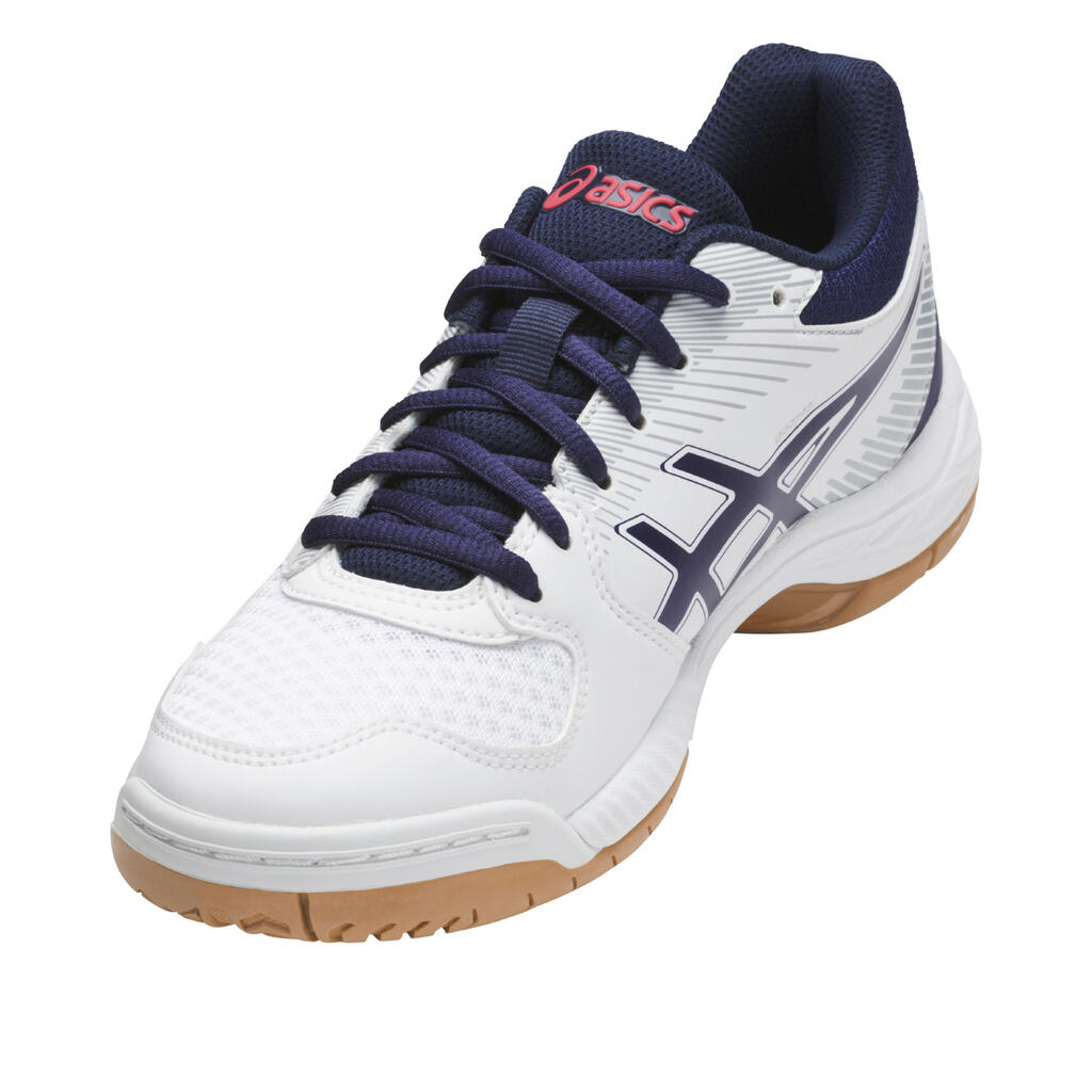 Gel Task Women's Volleyball Shoes - White/Blue