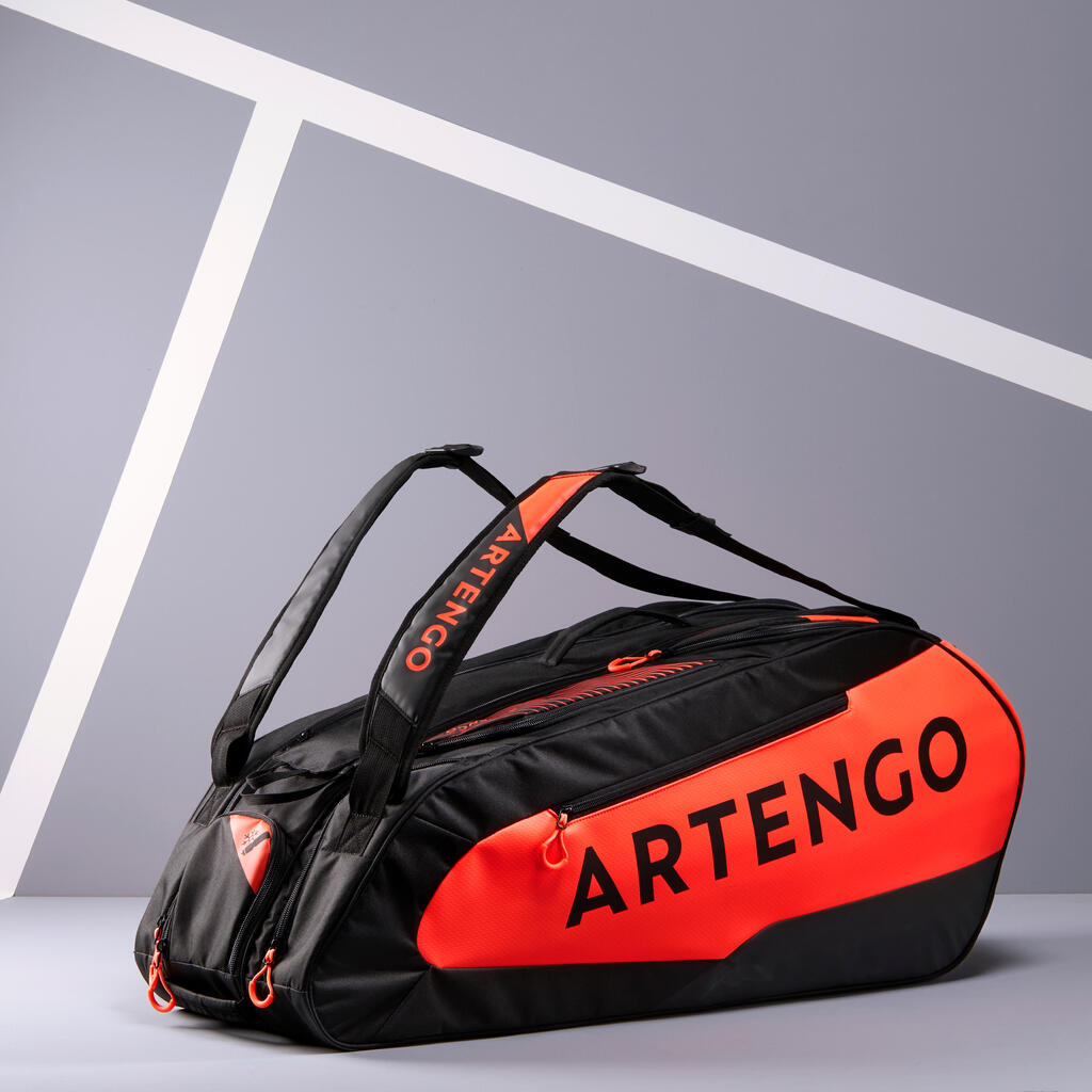 Tennistasche isolierend- Artengo L Pro 9 Schläger blau Spin mit Schuhfach