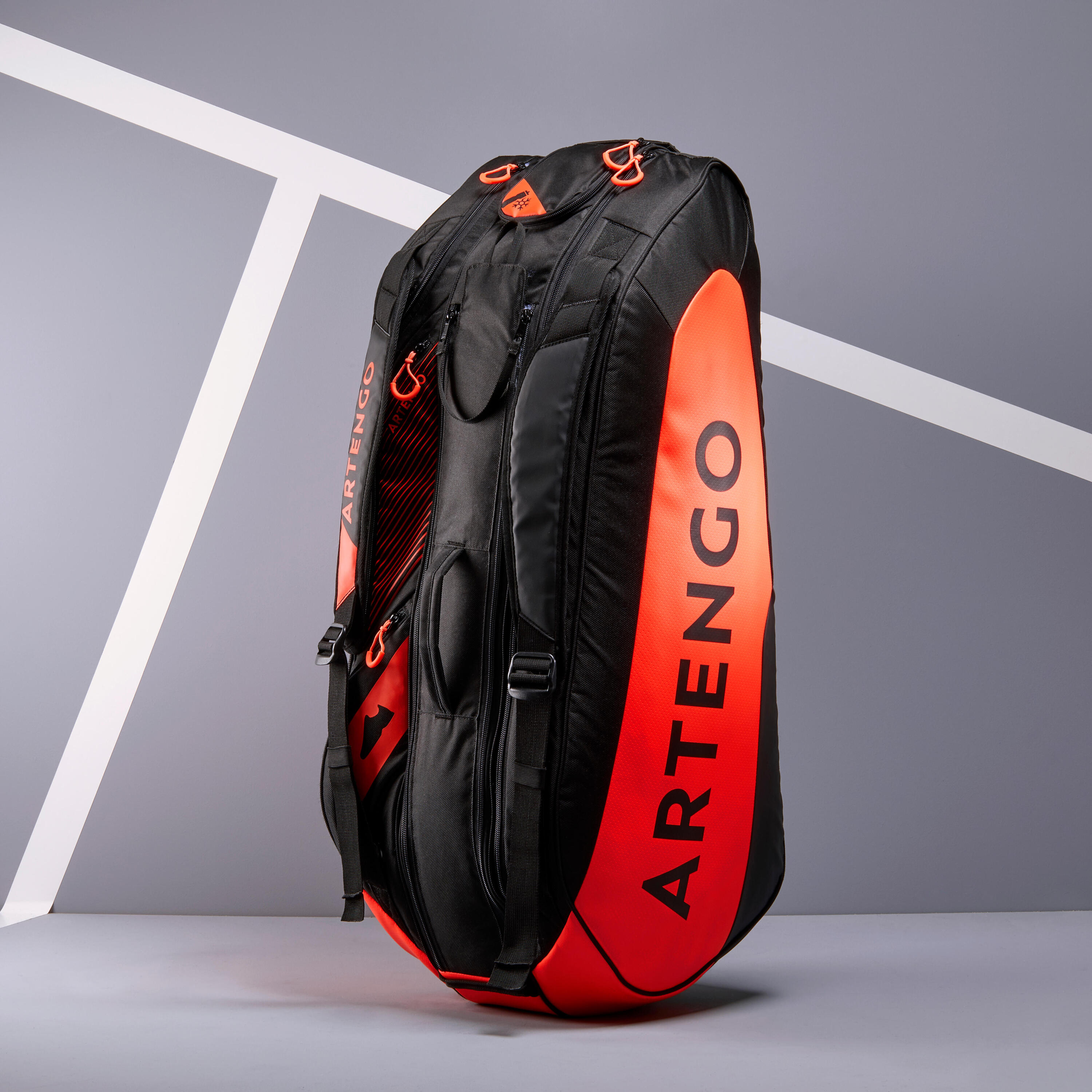 Insulated 9-Racket Tennis Bag L Pro - Red Power 3/12