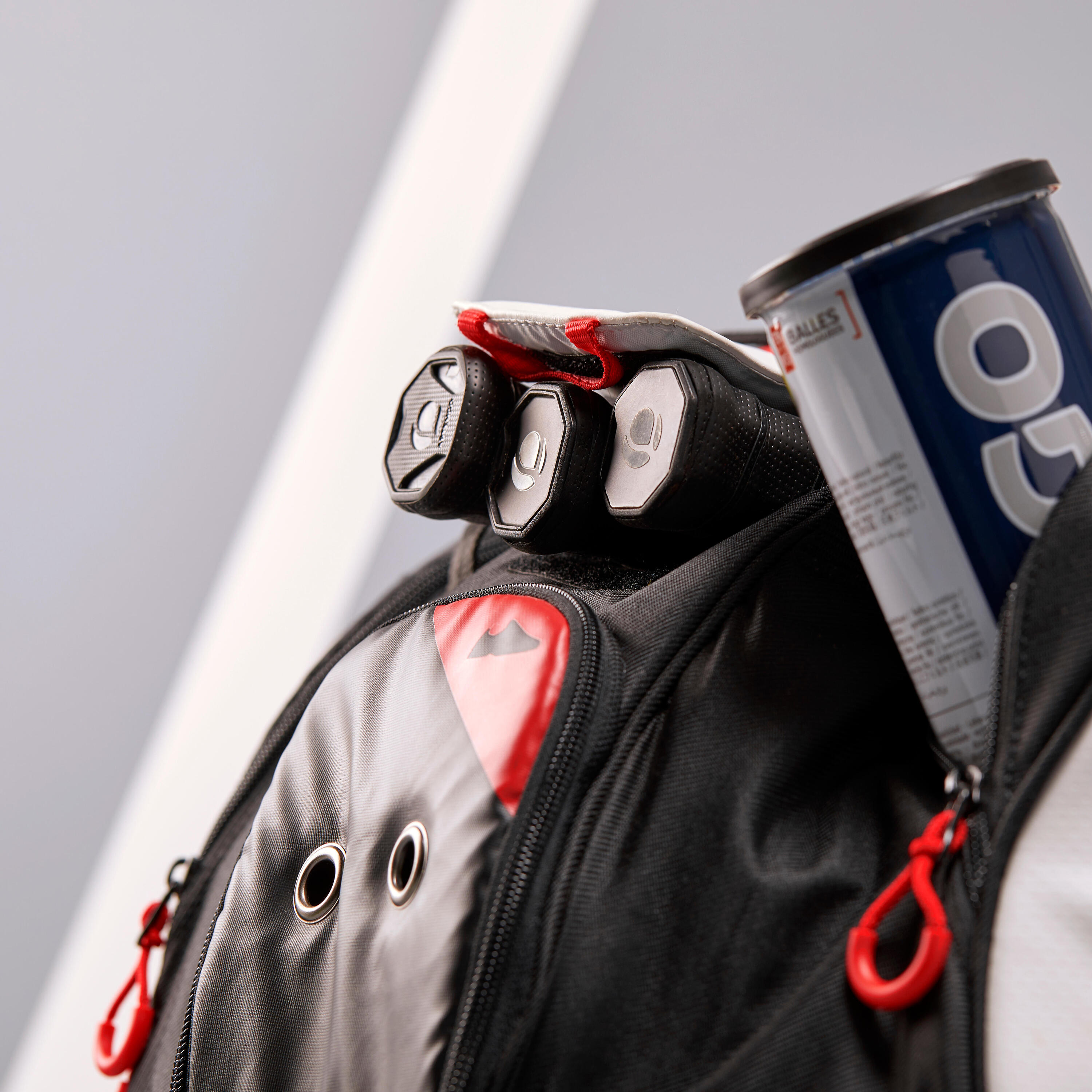 Insulated 12-Racket Tennis Bag XL Pro - Black / White / Red 7/13