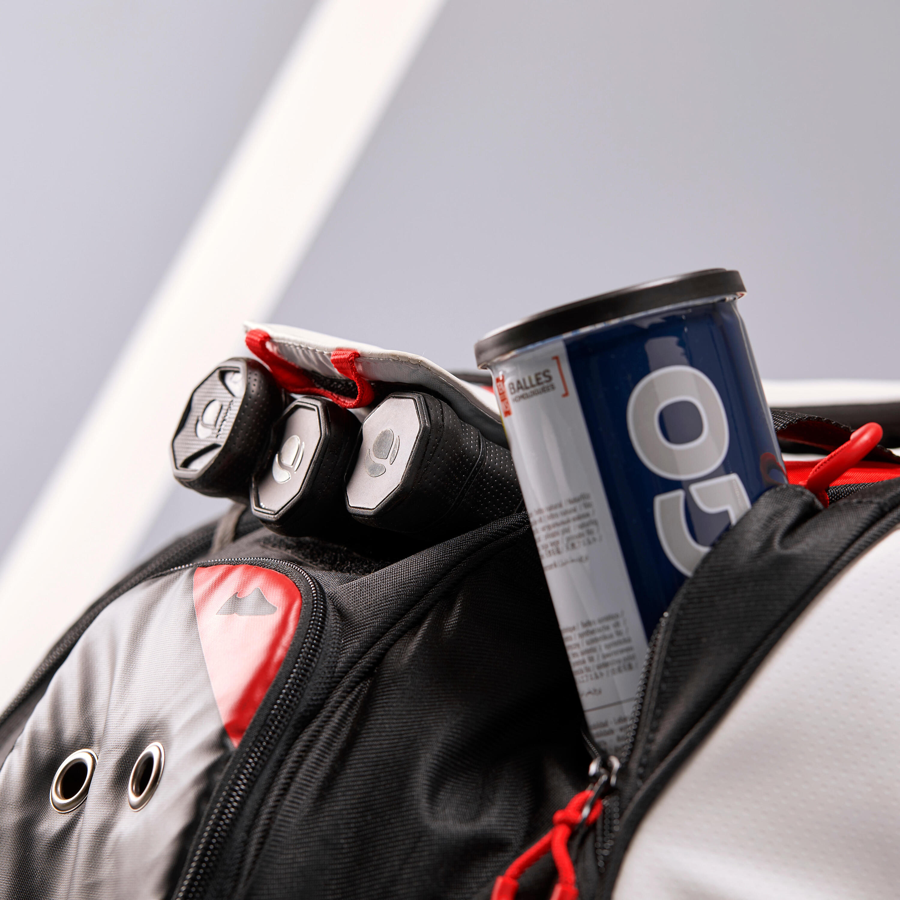 Insulated 12-Racket Tennis Bag XL Pro - Black / White / Red 10/13