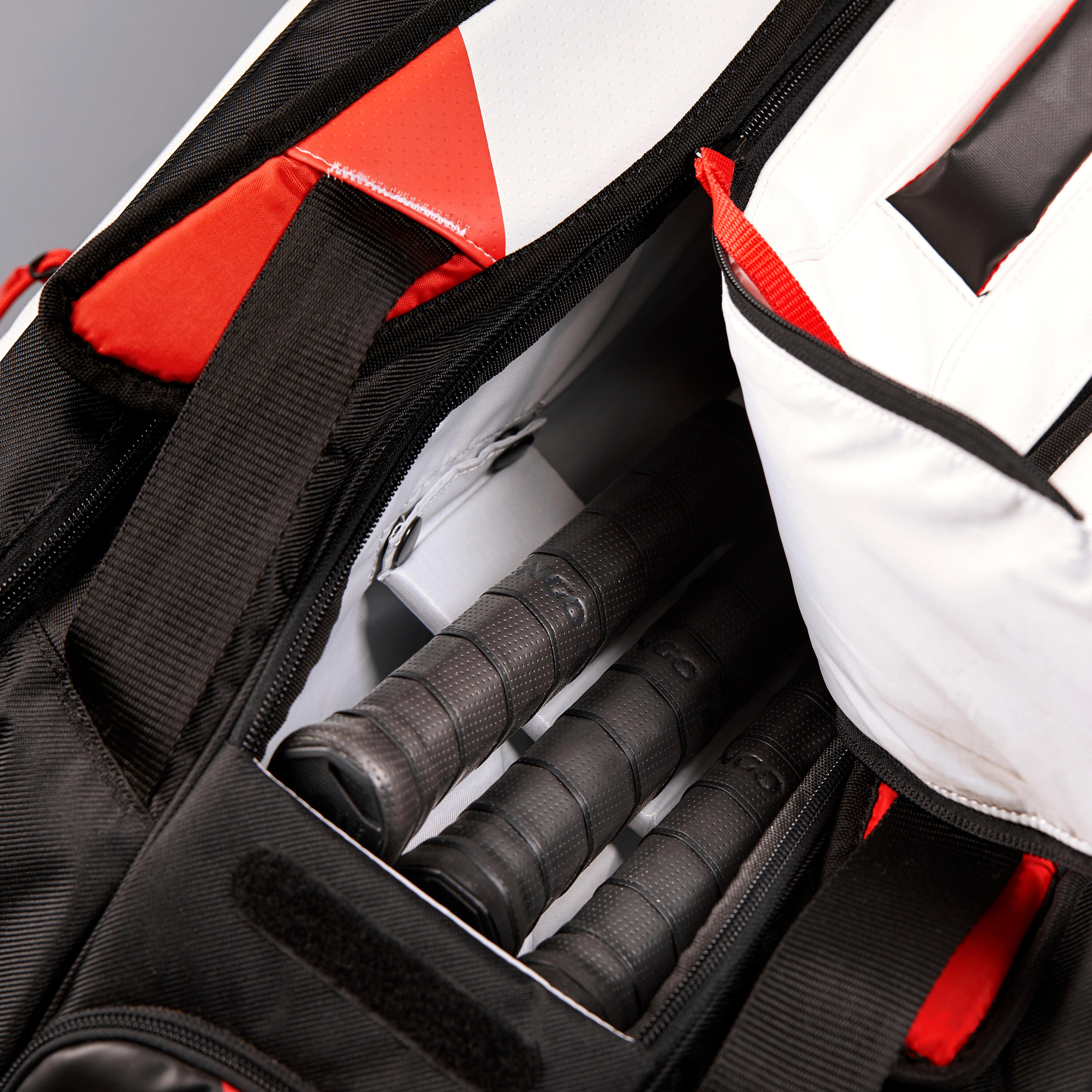 Insulated 12-Racket Tennis Bag XL Pro - Black / White / Red 11/13
