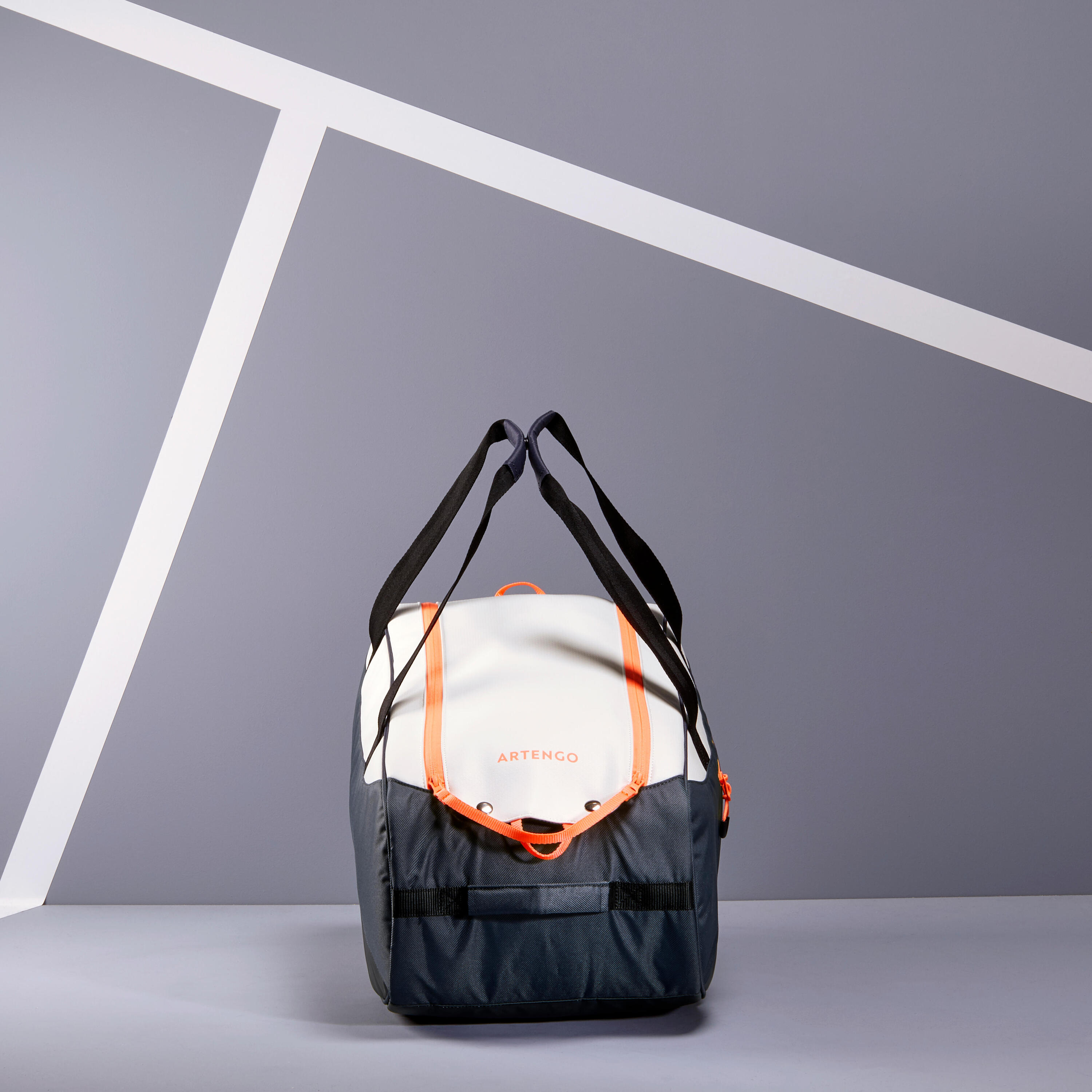 500 S Racket Sports Bag - Grey/White/Coral 10/17
