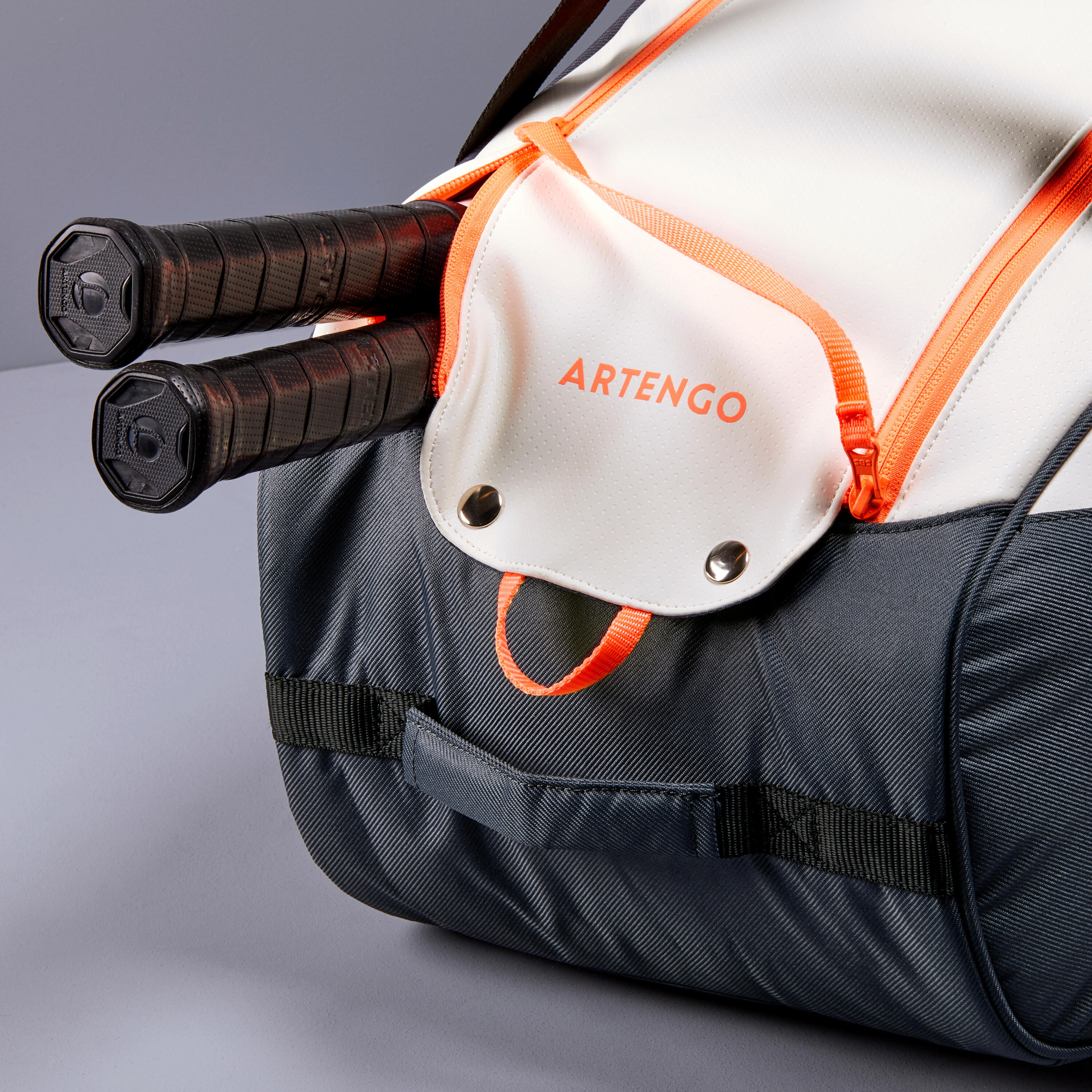500 S Racket Sports Bag - Grey/White/Coral 7/17