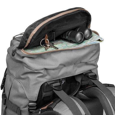 backpack trekking 10l 50l trek mountain grey forclaz