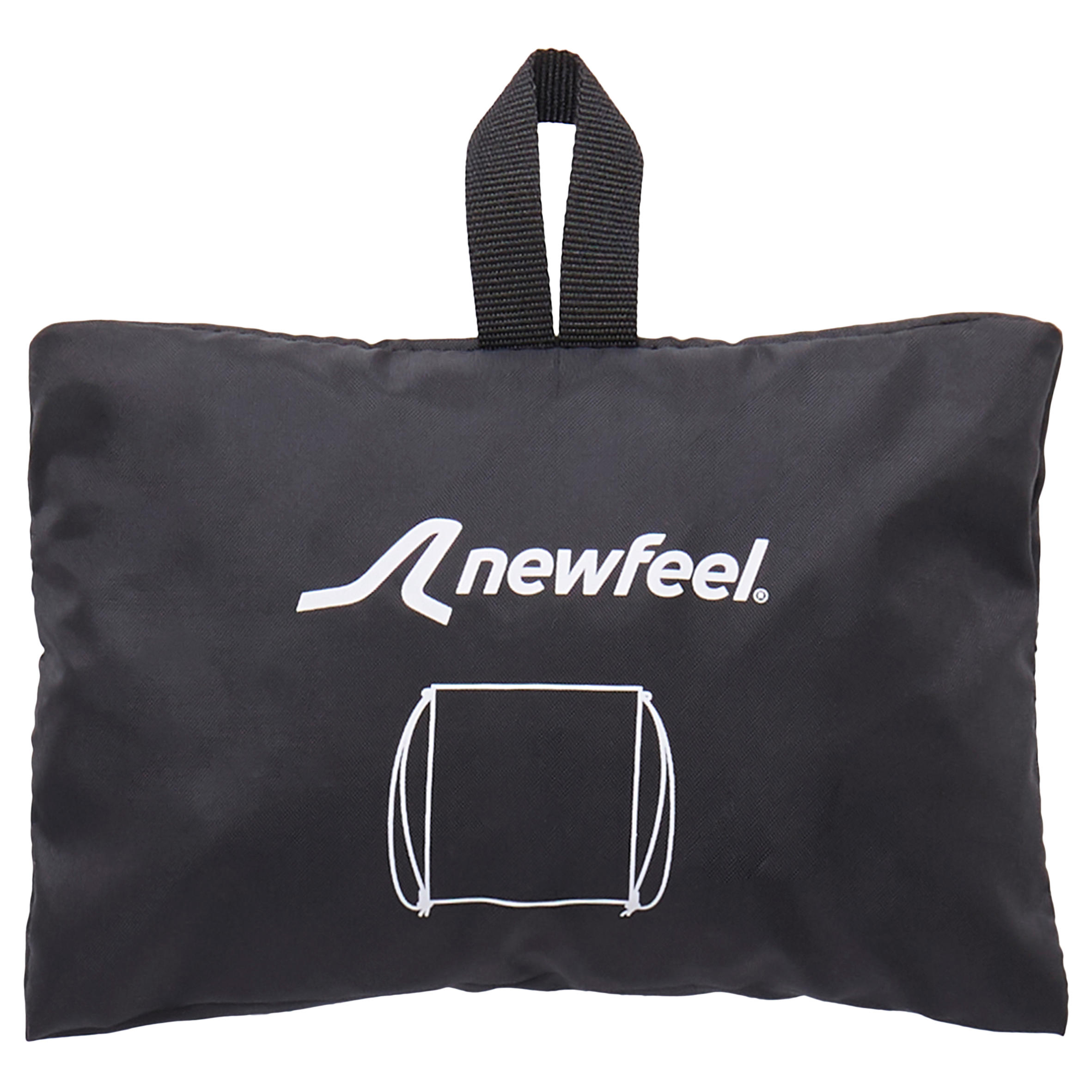 Fold-up walking shoes bag - black 