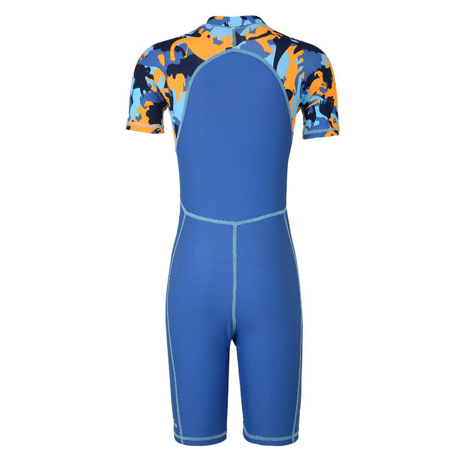Boys swimming costume half sleeves half legs printed