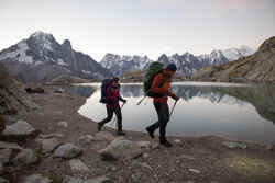 Trek 500, Mountain Backpacking Fleece Overgloves, Adult