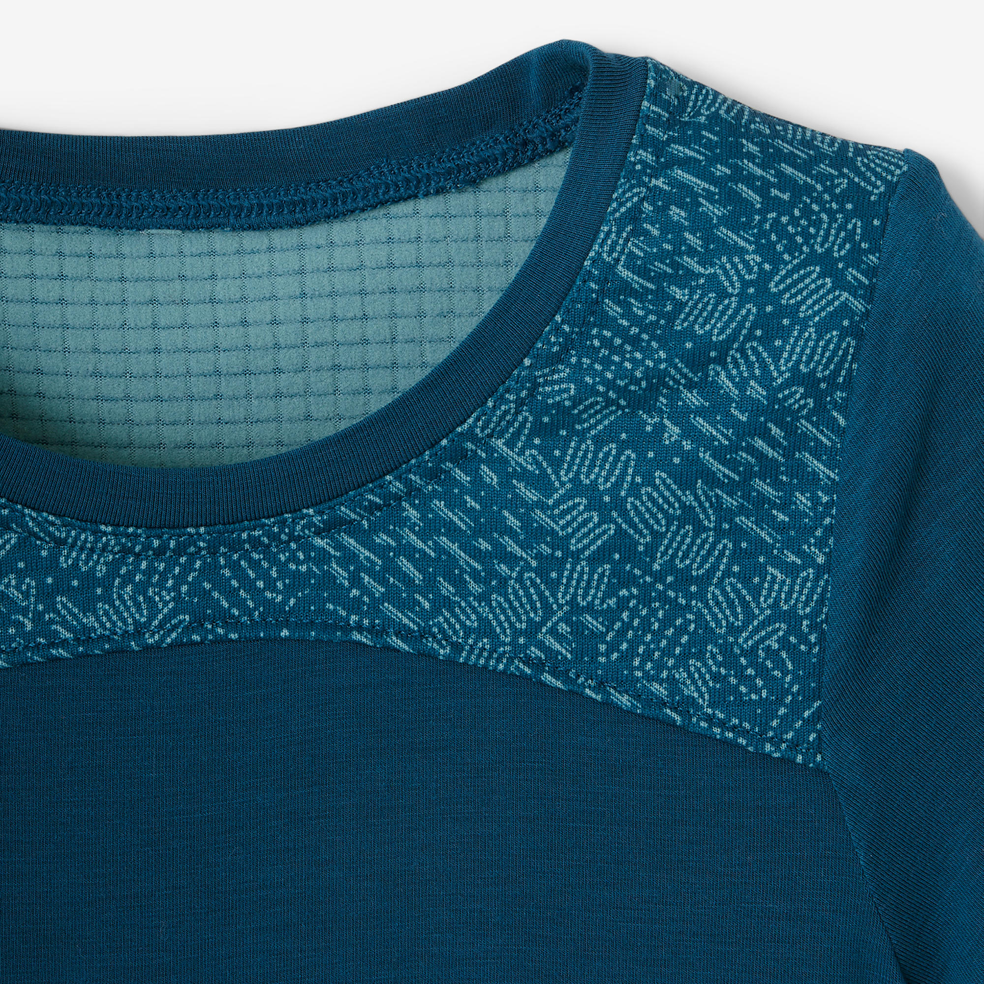 T-shirt manches courtes gym bébé 500 DRY bleu - DOMYOS