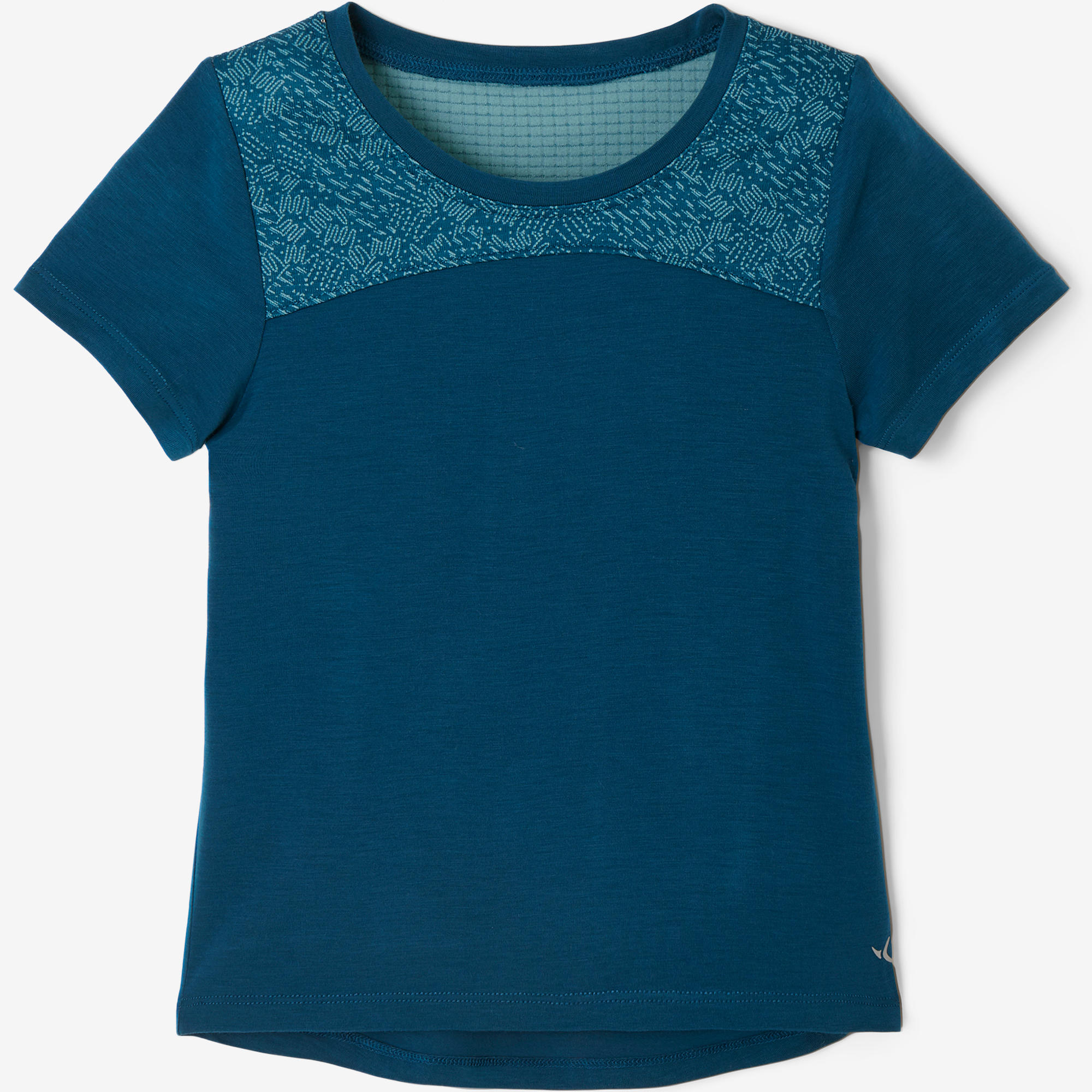 T-shirt manches courtes gym bébé 500 DRY bleu - DOMYOS