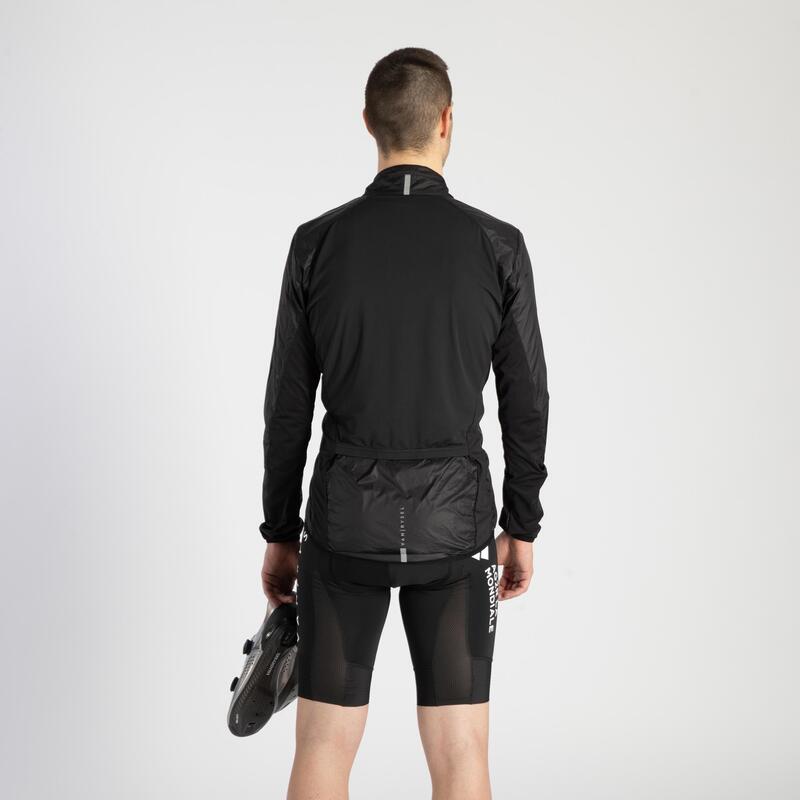 Road Cycling Ultra-Light Long-Sleeved Windproof Jacket - Black