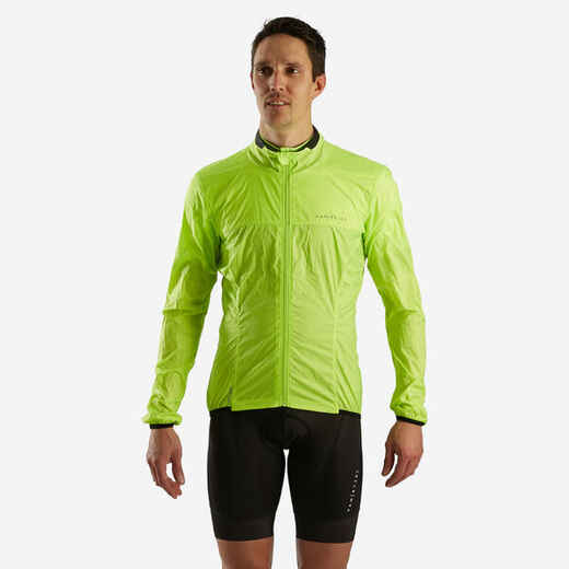 
      CORTAVIENTO CICLISMO RUTA HOMBRE MANGA LARGA ULTRALIGHT AMARILLO
  