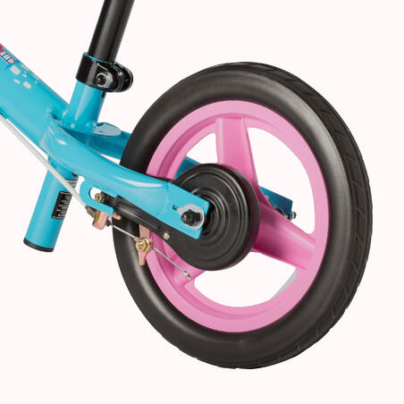 RunRide 500 Children's 10-Inch Balance Bike - Blue/Pink