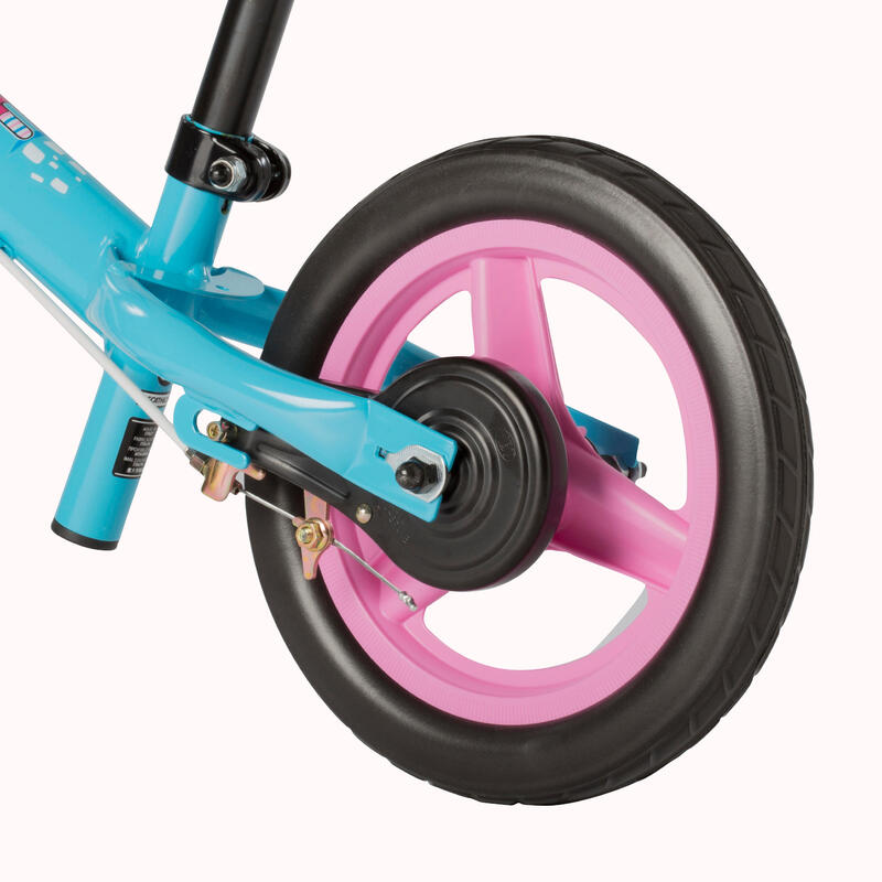 Loopfietsje voor kinderen 10 inch Run Ride 500 blauw en roze