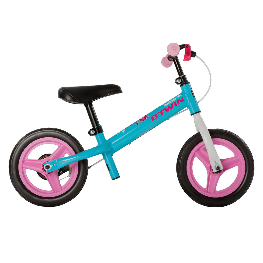 Runride 500 children's 10-inch balance bike - blue/pink