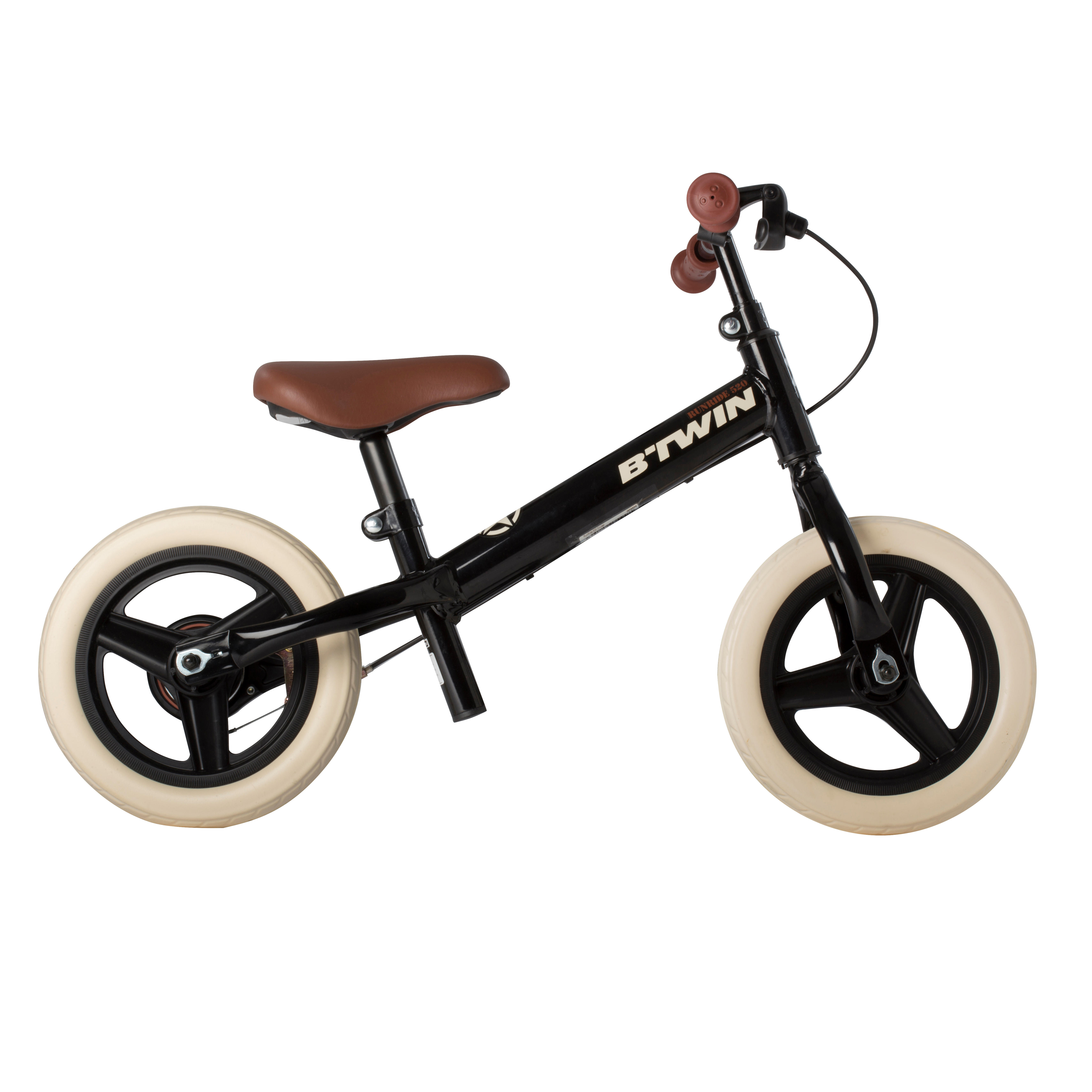 Bicicleta sin pedales infantil de 10 pulgadas RunRide 520 Cruiser Negro  BTWIN | Decathlon
