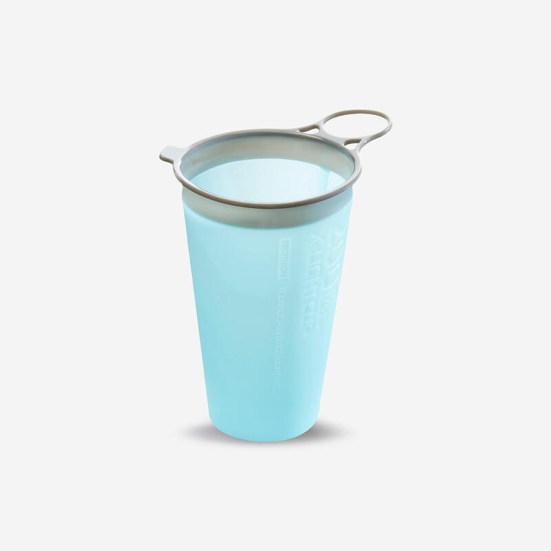 Taza termo de acero inoxidable con asa plegable-taza de café para llevar  antigoteo para café y té 500ml (azul eléctrico).