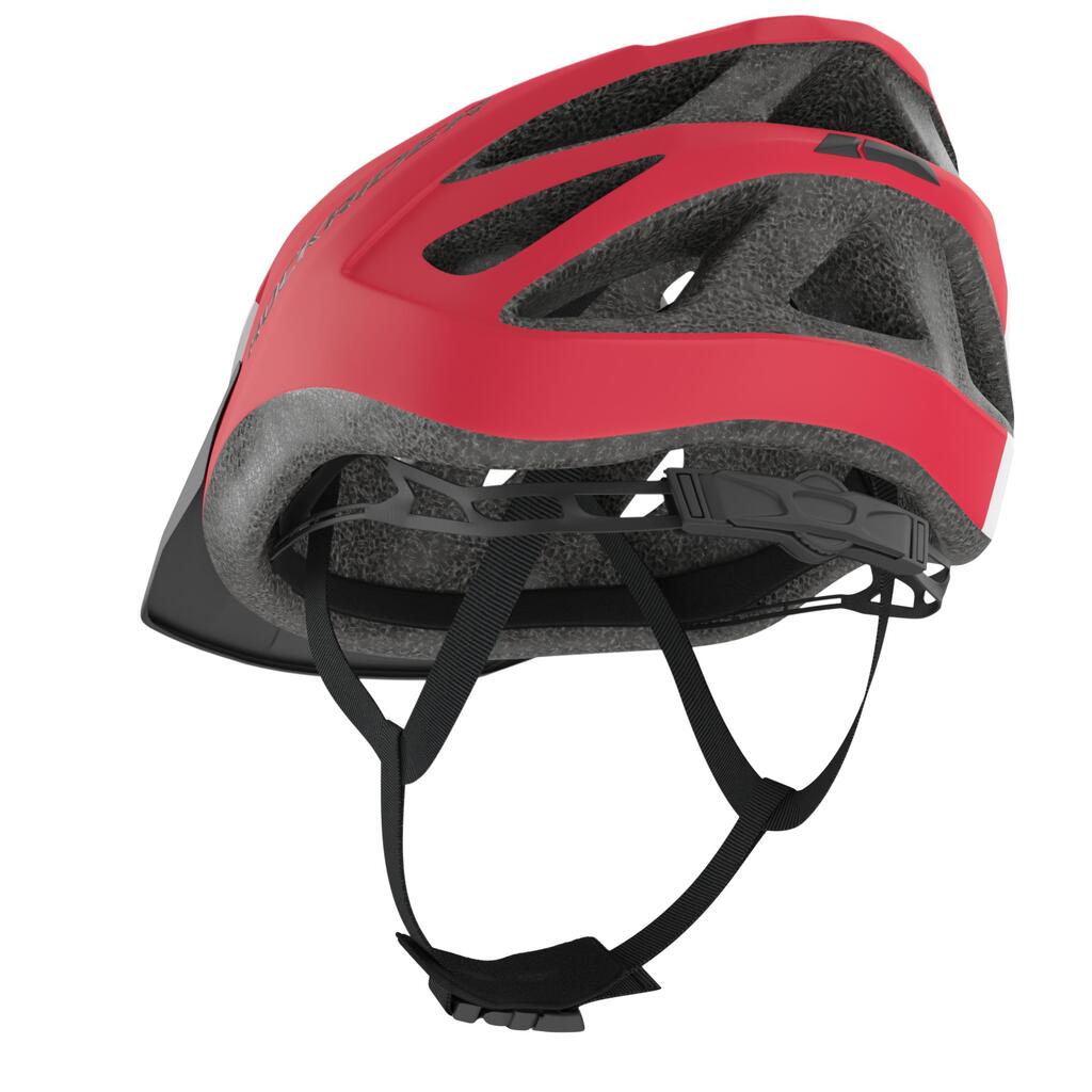 Casco para niños mtb 500 btwin - blanco rojo