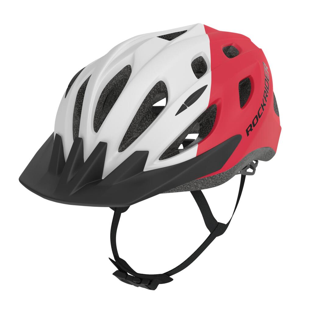 CASCO DE CICLISMO MTB NIÑOS 500 ROJO/BLANCO