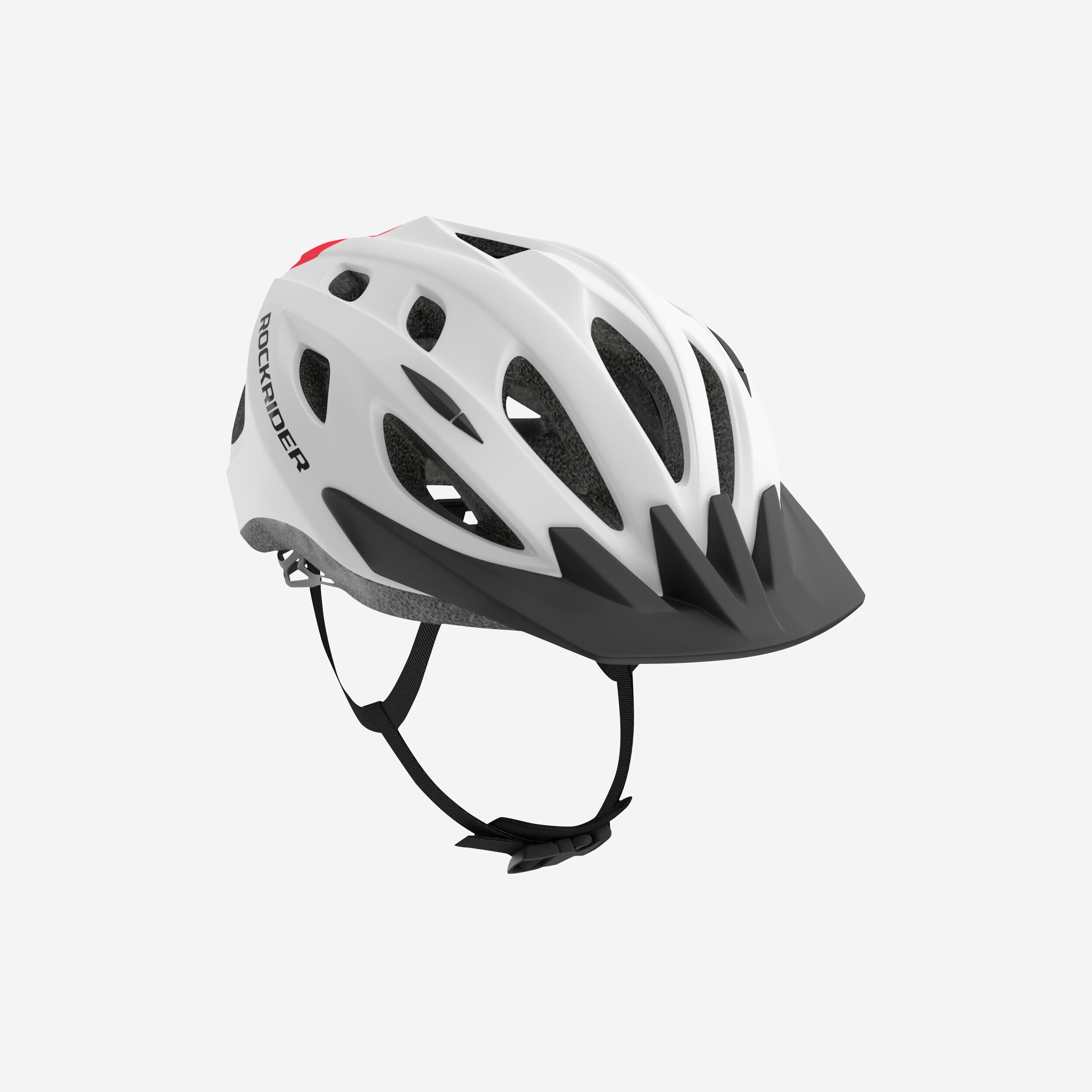 BTWIN Kids' Mountain Bike Helmet 500 - Red