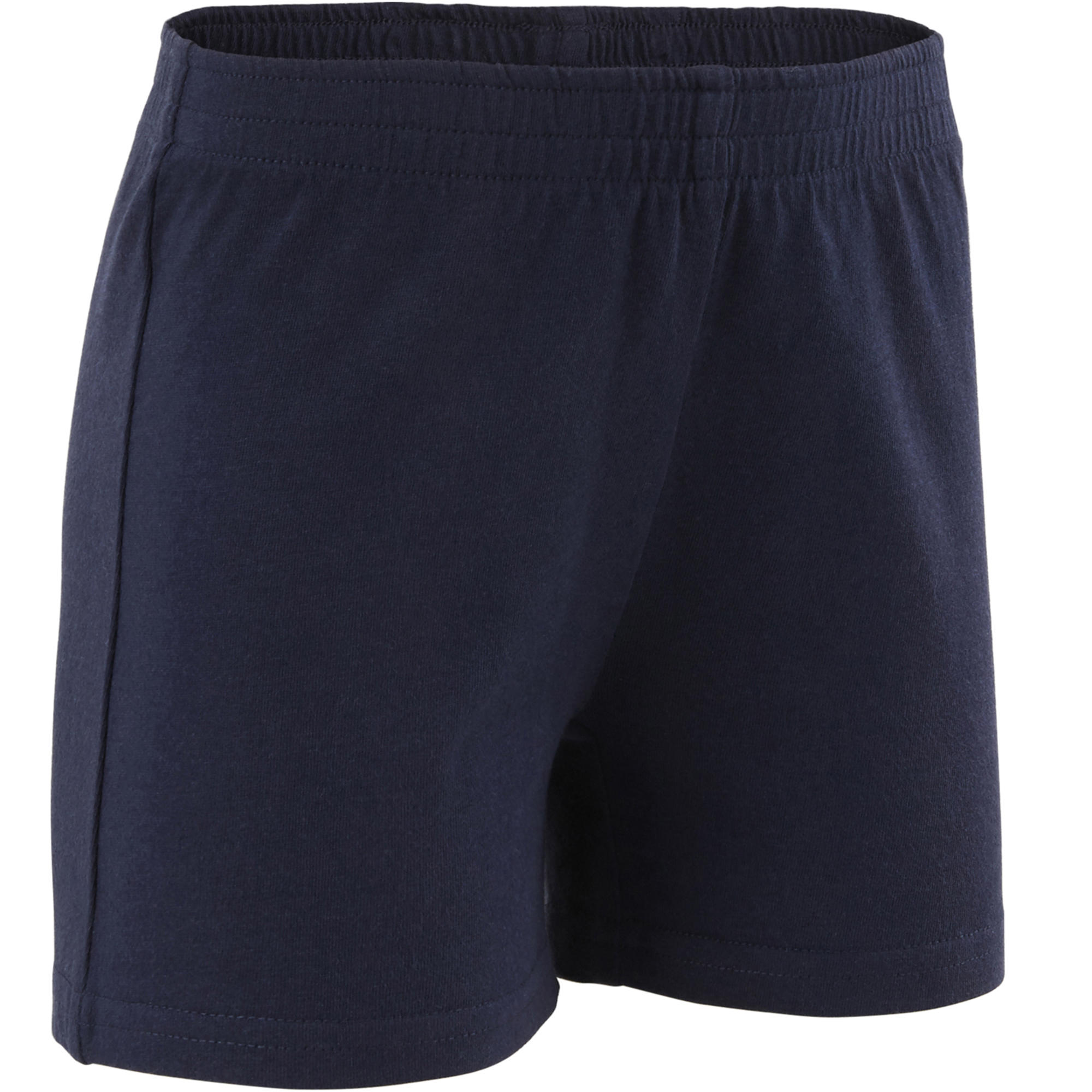 Pantalón Corto Bebé Chándal Short  Domyos 500 Azul Marino 6/12