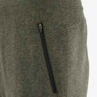 Men's Slim-Fit Jogging Bottoms 500 - Khaki