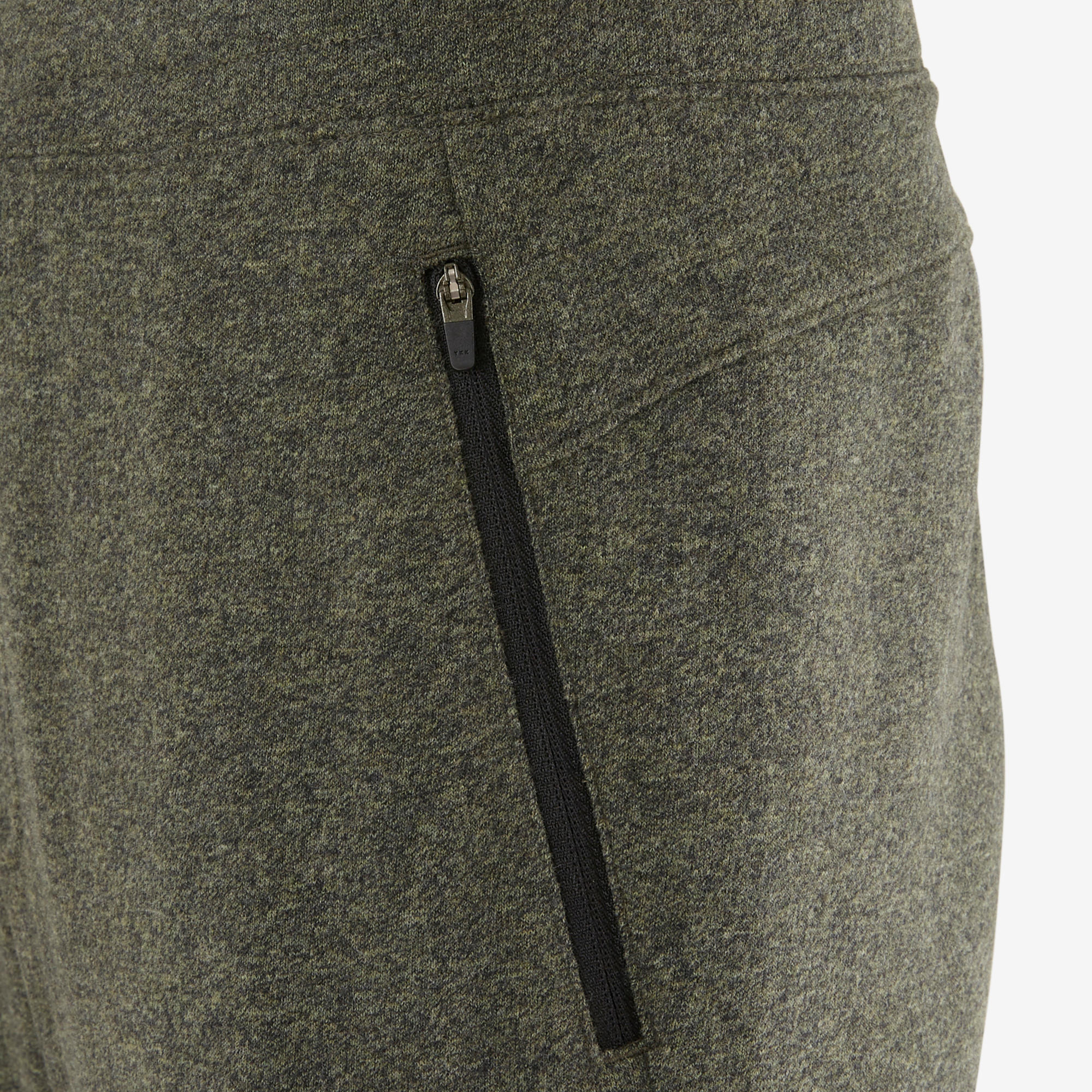 Men's Slim-Fit Jogging Bottoms 500 - Khaki 6/7