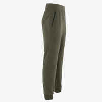 Men's Slim-Fit Jogging Bottoms 500 - Khaki