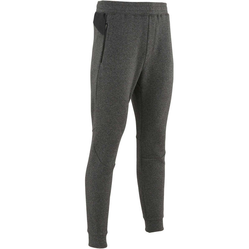 MAN GYM, PILATES COLD WEATHER APPAREL Clothing - 540 FM Gym Bottoms - Dark Grey DOMYOS - Clothing