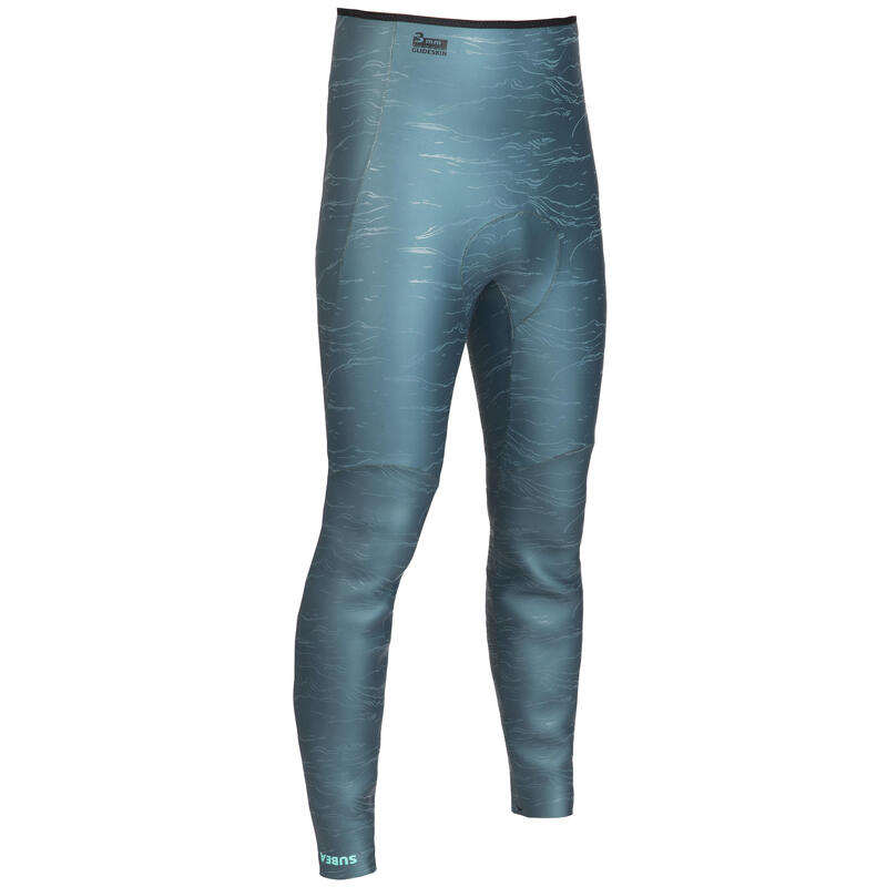 Pantalón Traje Buceo Apnea FRD900 Adulto Gris Verde Neopreno 3 mm