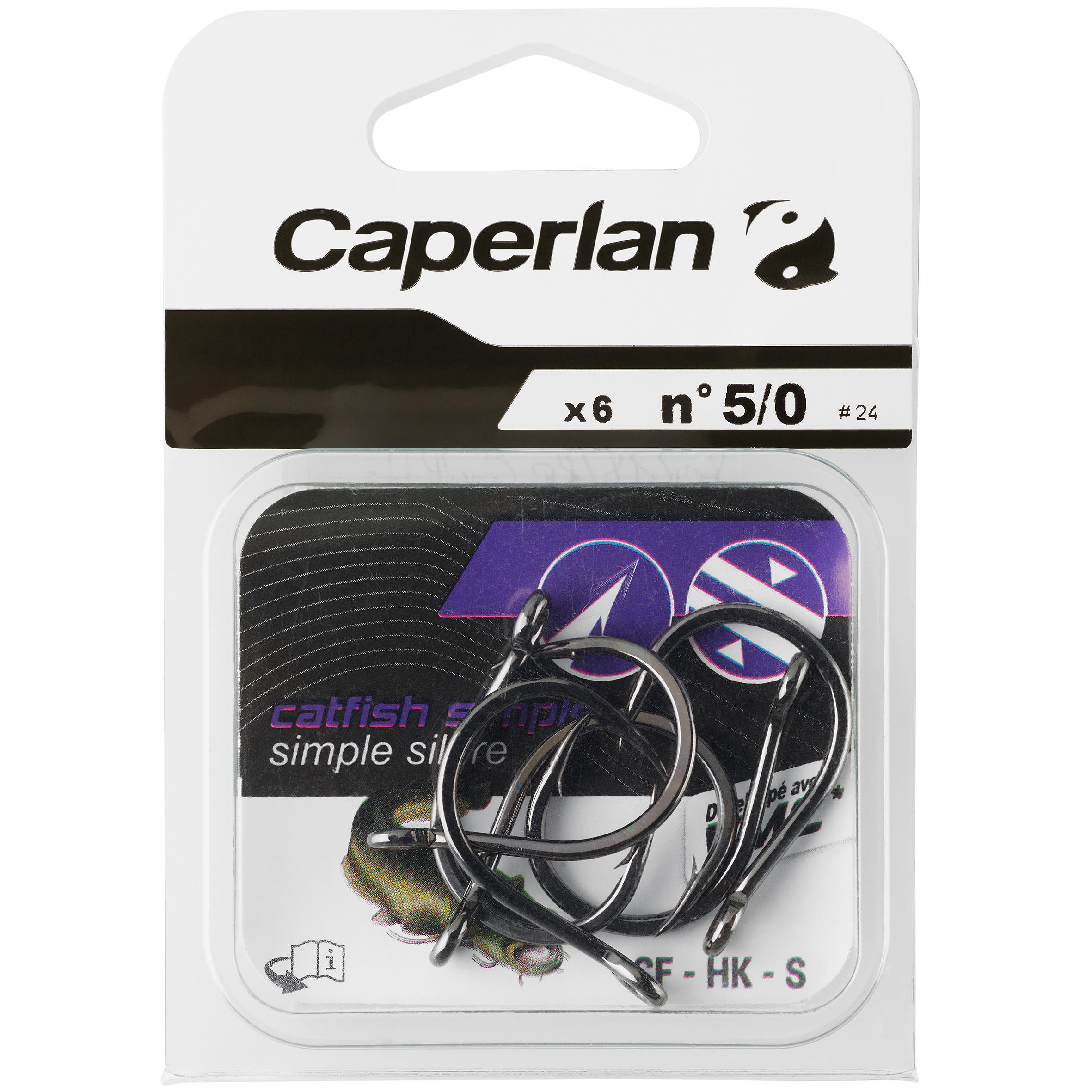 CF HK S 5/0 SINGLE CATFISH FISHING HOOK 4/4