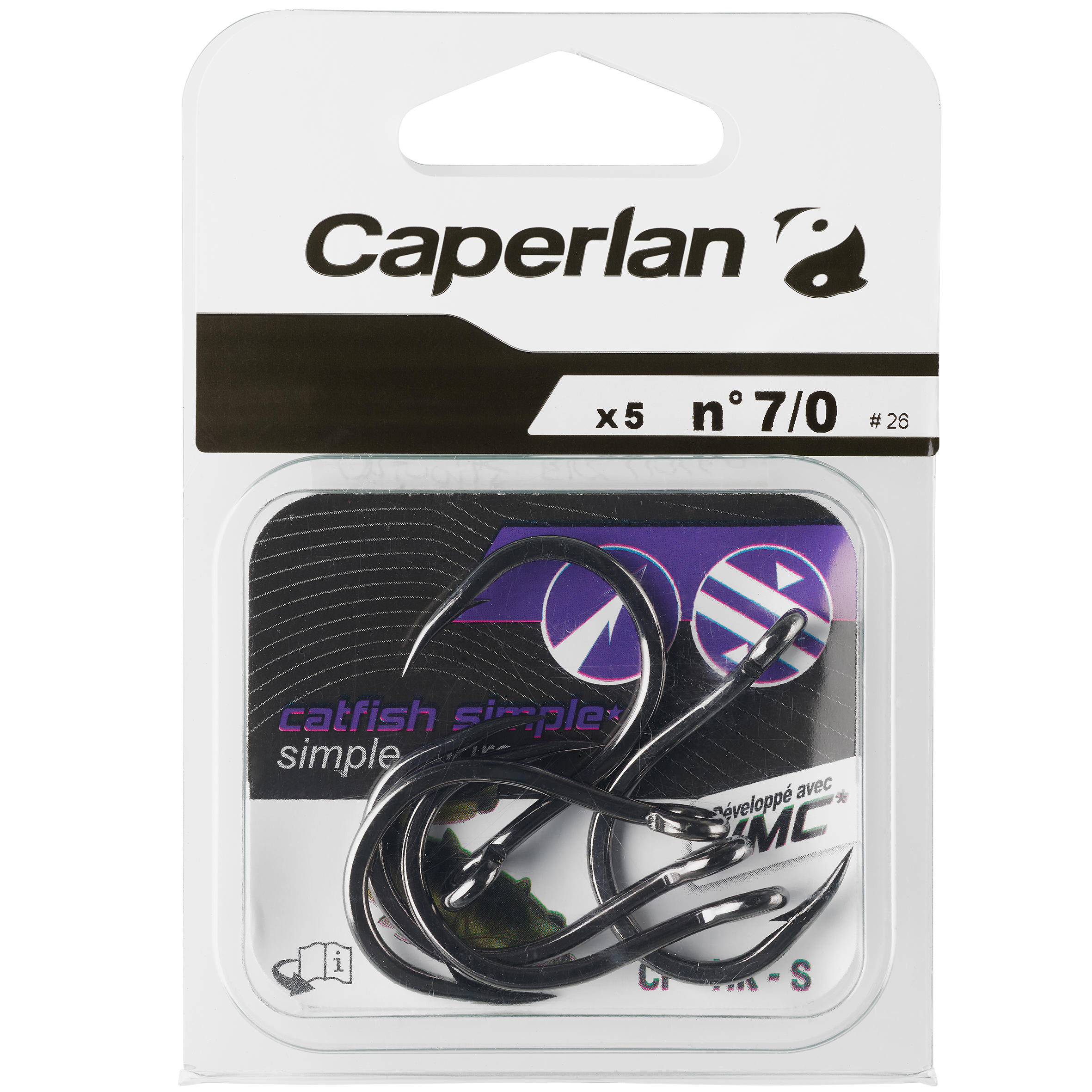 HAMEÇON SIMPLE PÊCHE DU SILURE CF HK S 7/0 4/4