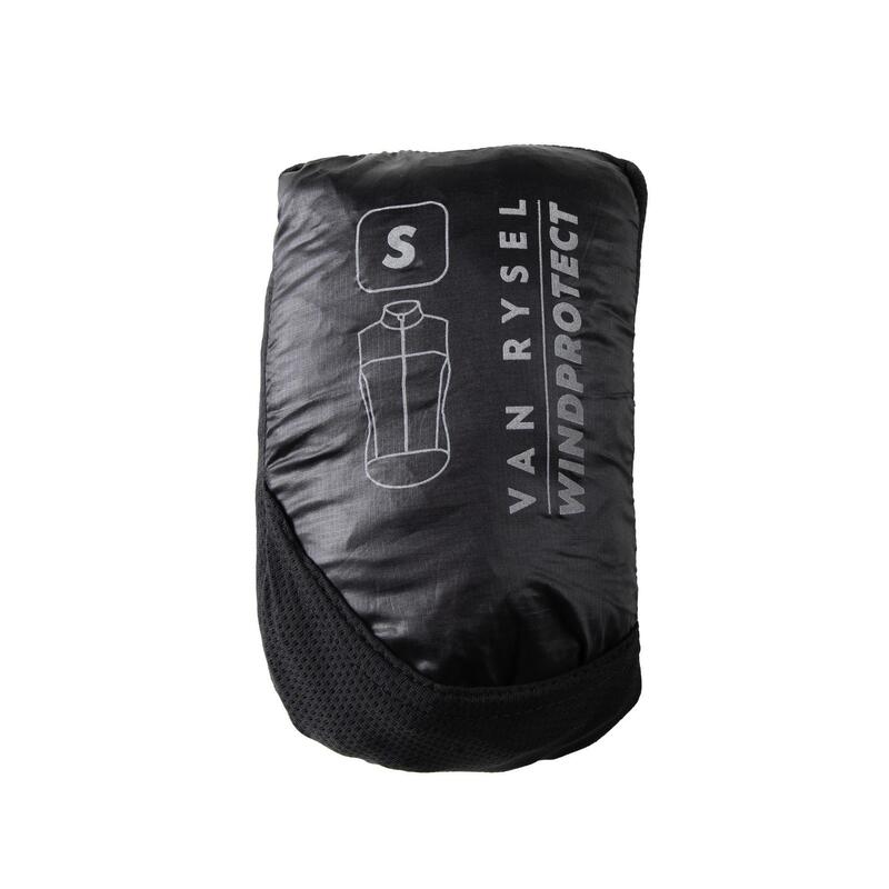 COUPE-VENT VELO ROUTE SANS MANCHE HOMME - RACER ULTRA-LIGHT NOIR