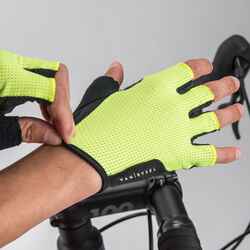 Road Cycling Gloves 500 - Neon Yellow