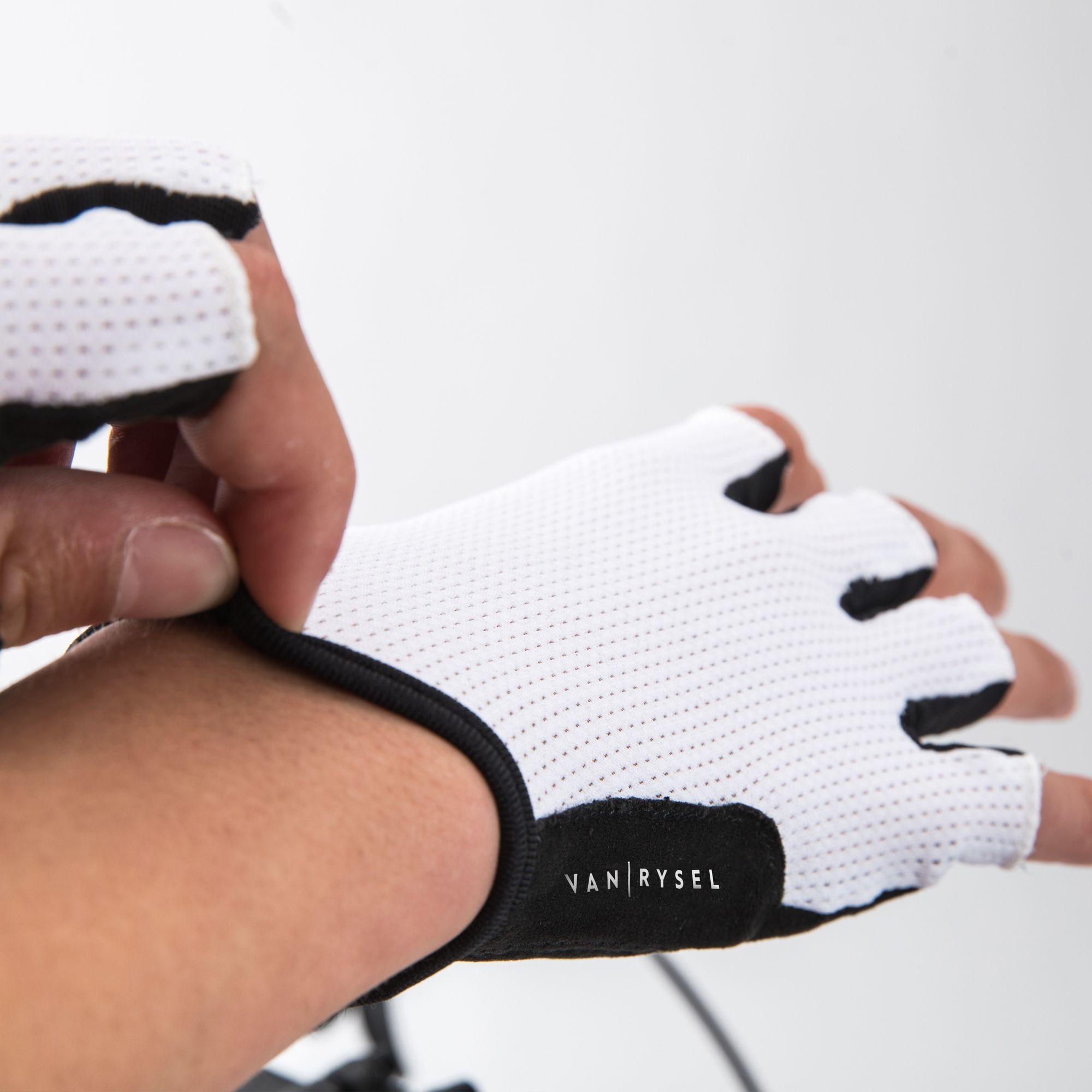 Road Cycling Gloves 500 - White 3/5