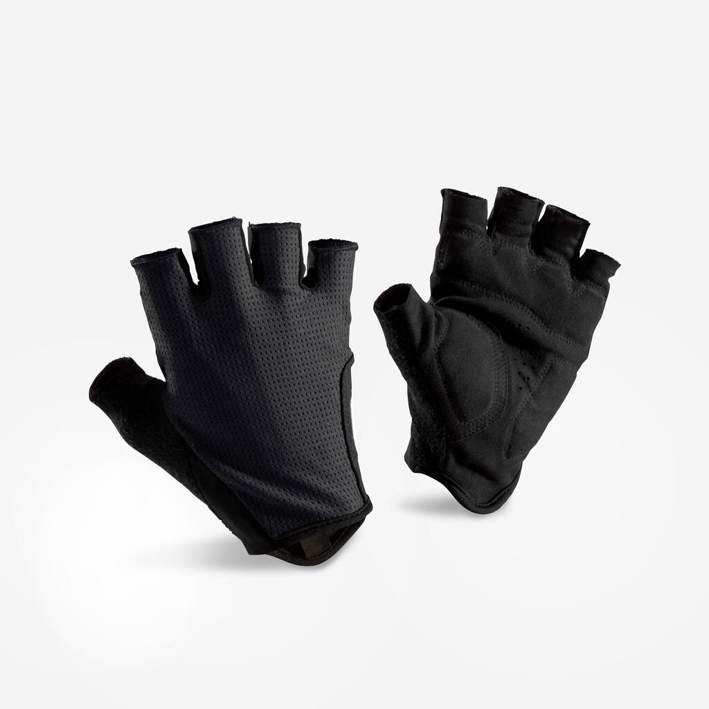 GUANTES CICLISMO RUTA 500 NEGRO