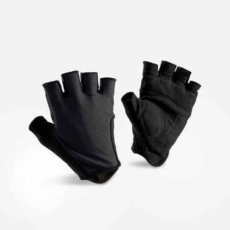 Črne kolesarske rokavice 500