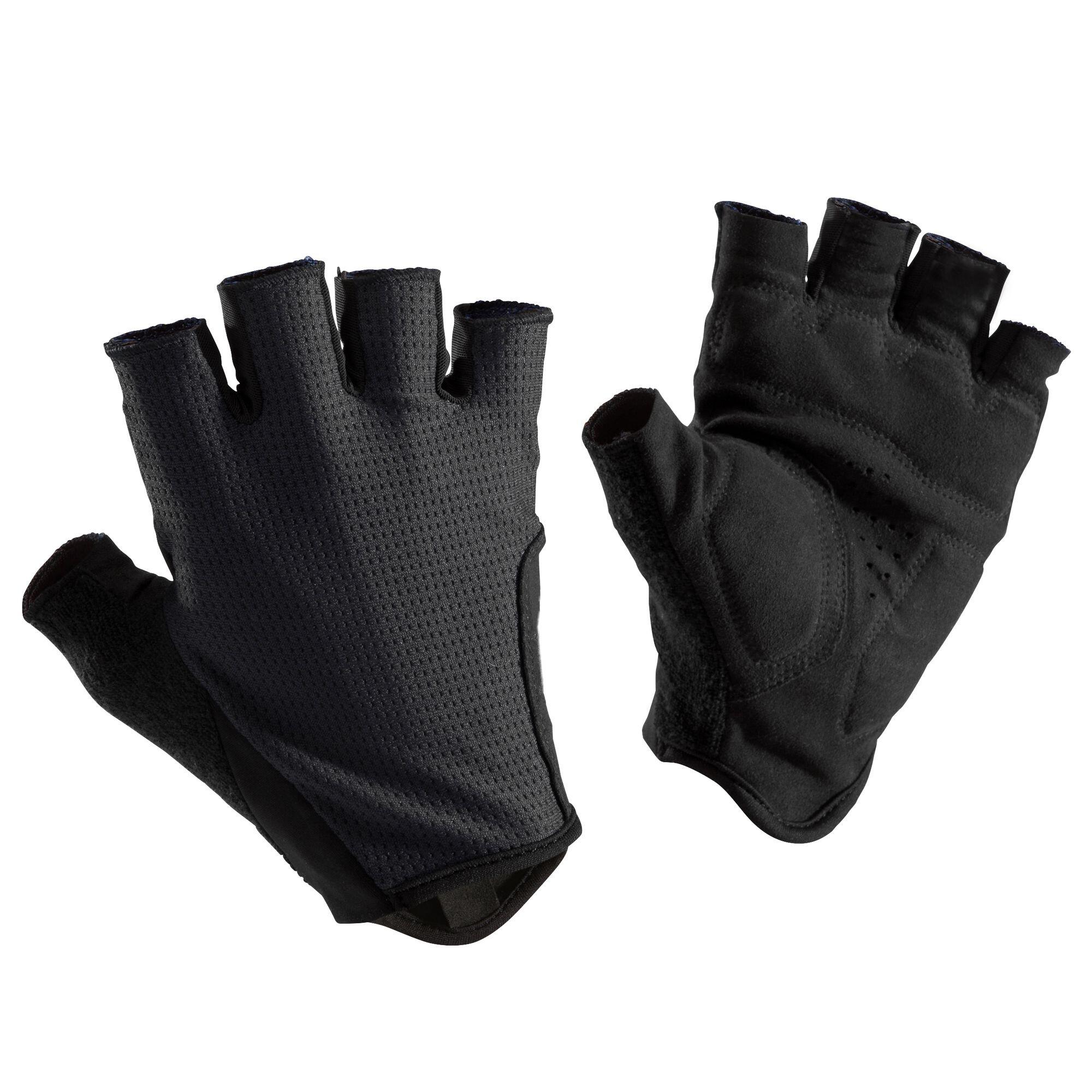 Route500 black bike gloves