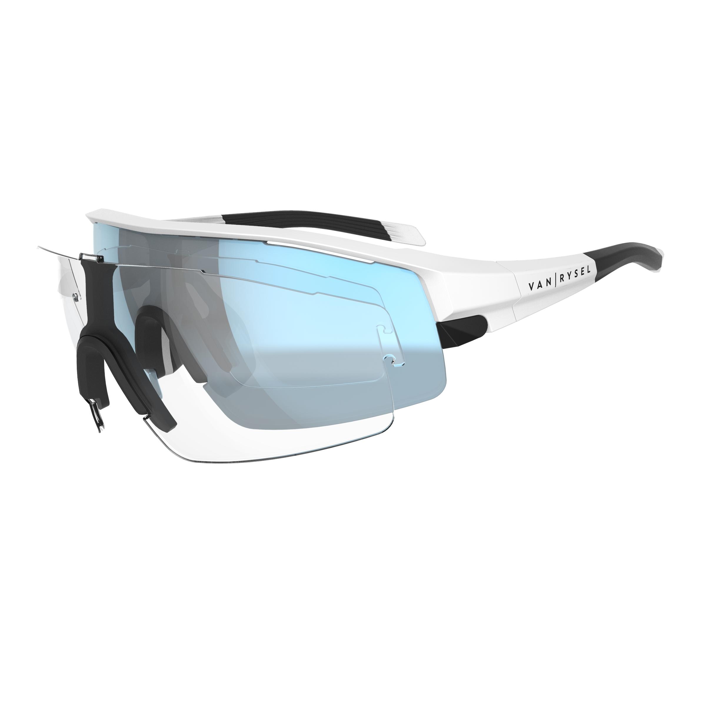 white cycling glasses