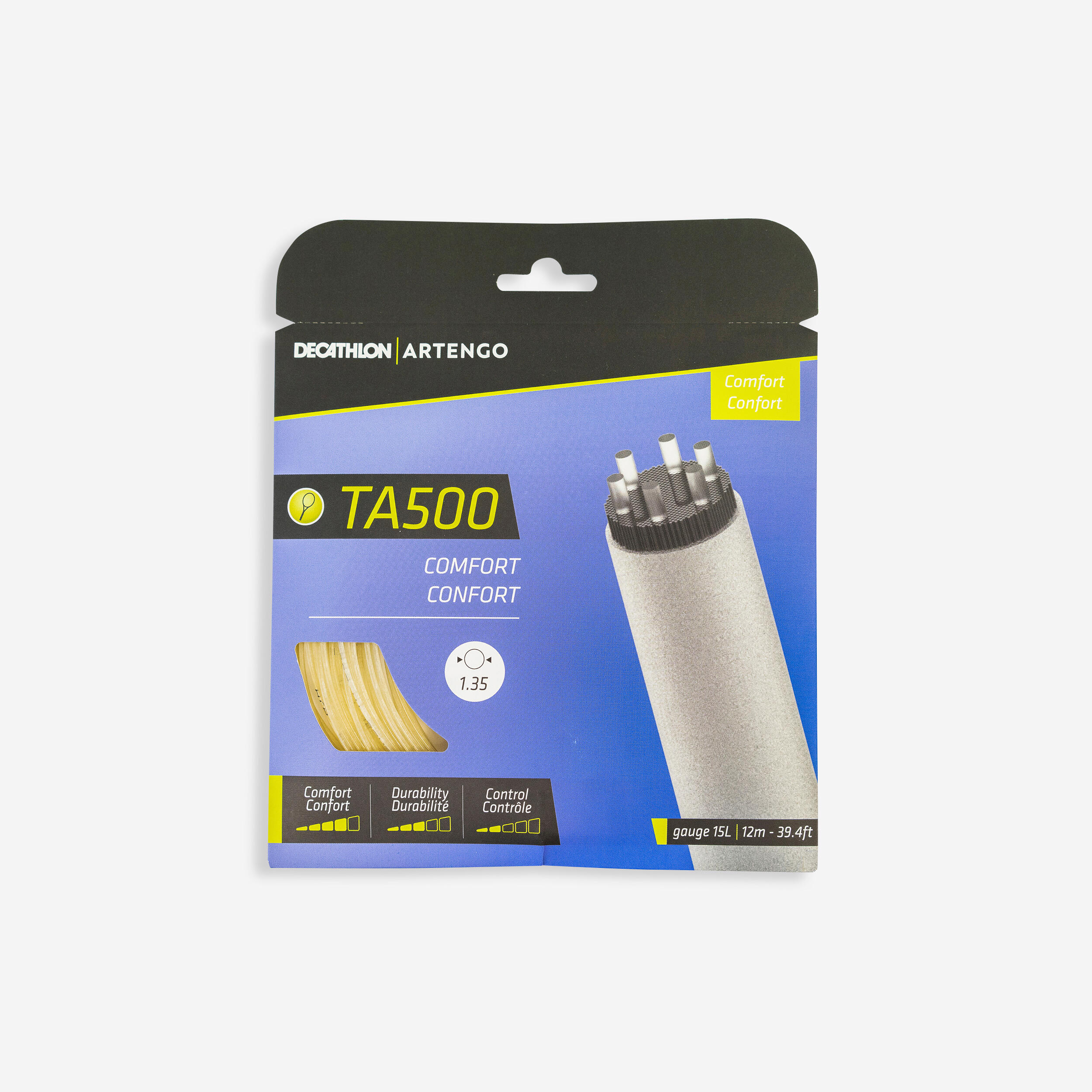 Artengo - Cordage De Tennis Multifilament Brun Ta 500 Comfort Jauge 1.35 Mm - Cordage Raquette - Tennis - - Taille Unique - Decathlon