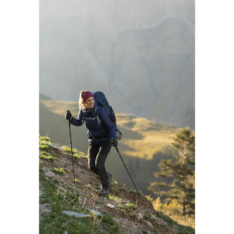 Bastón telescópico de trekking 1 unidad antichoque Forclaz MT500