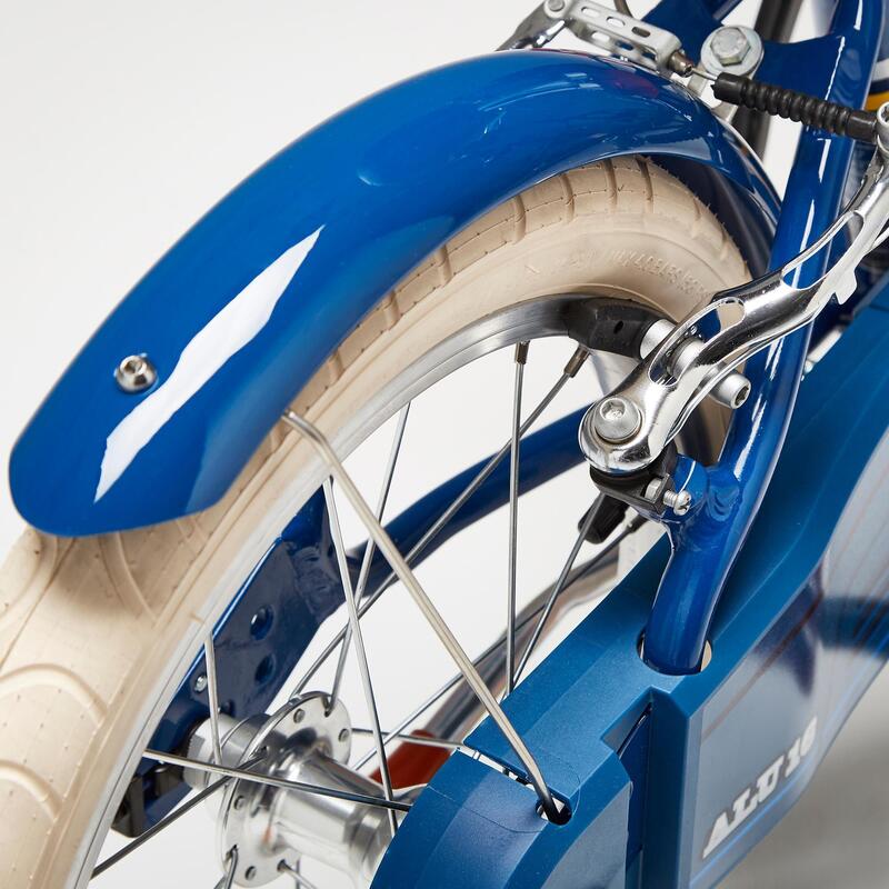 Bicicleta niños 16 pulgadas aluminio Btwin 900 Racing City azul 4,5-6 años