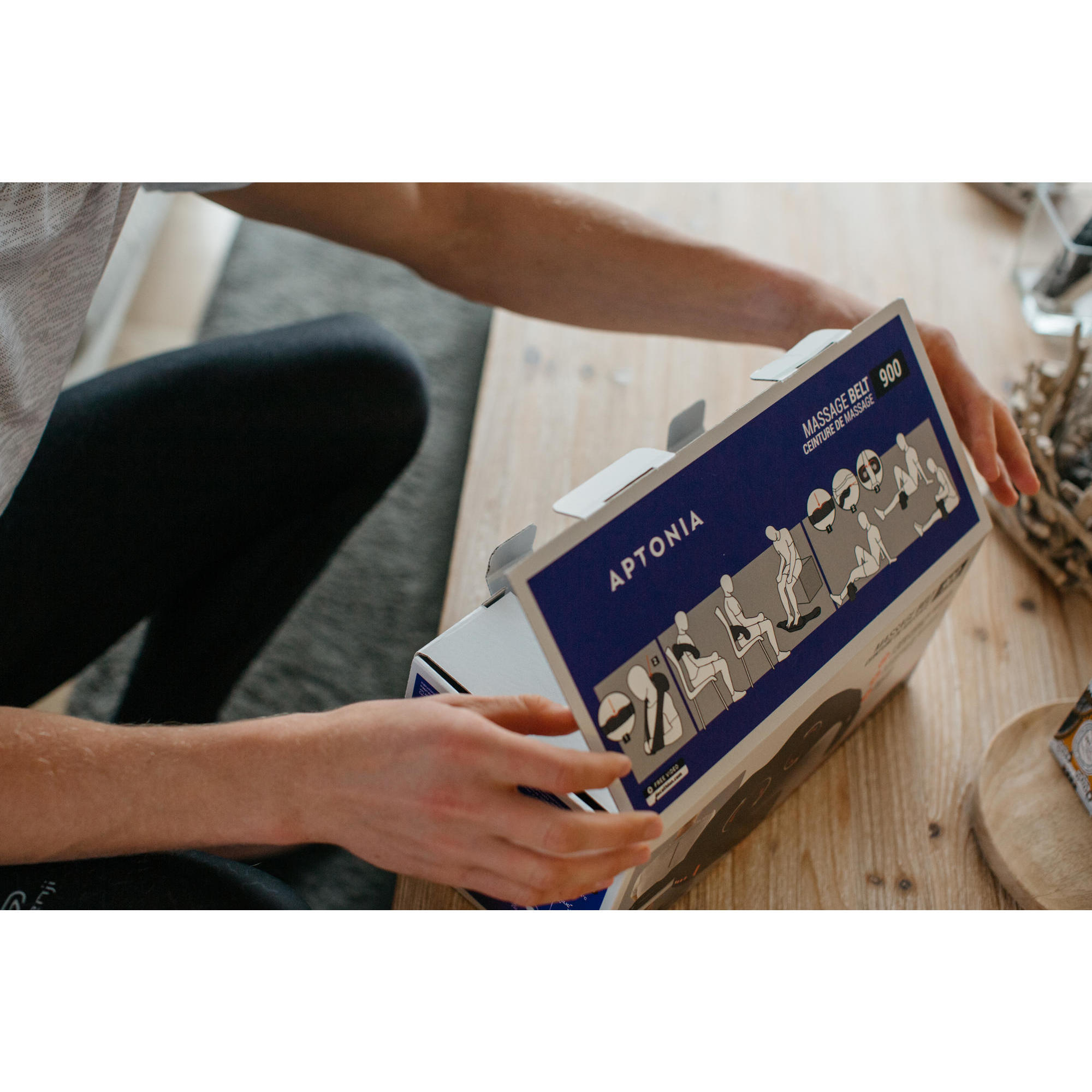 massage belt 900 decathlon