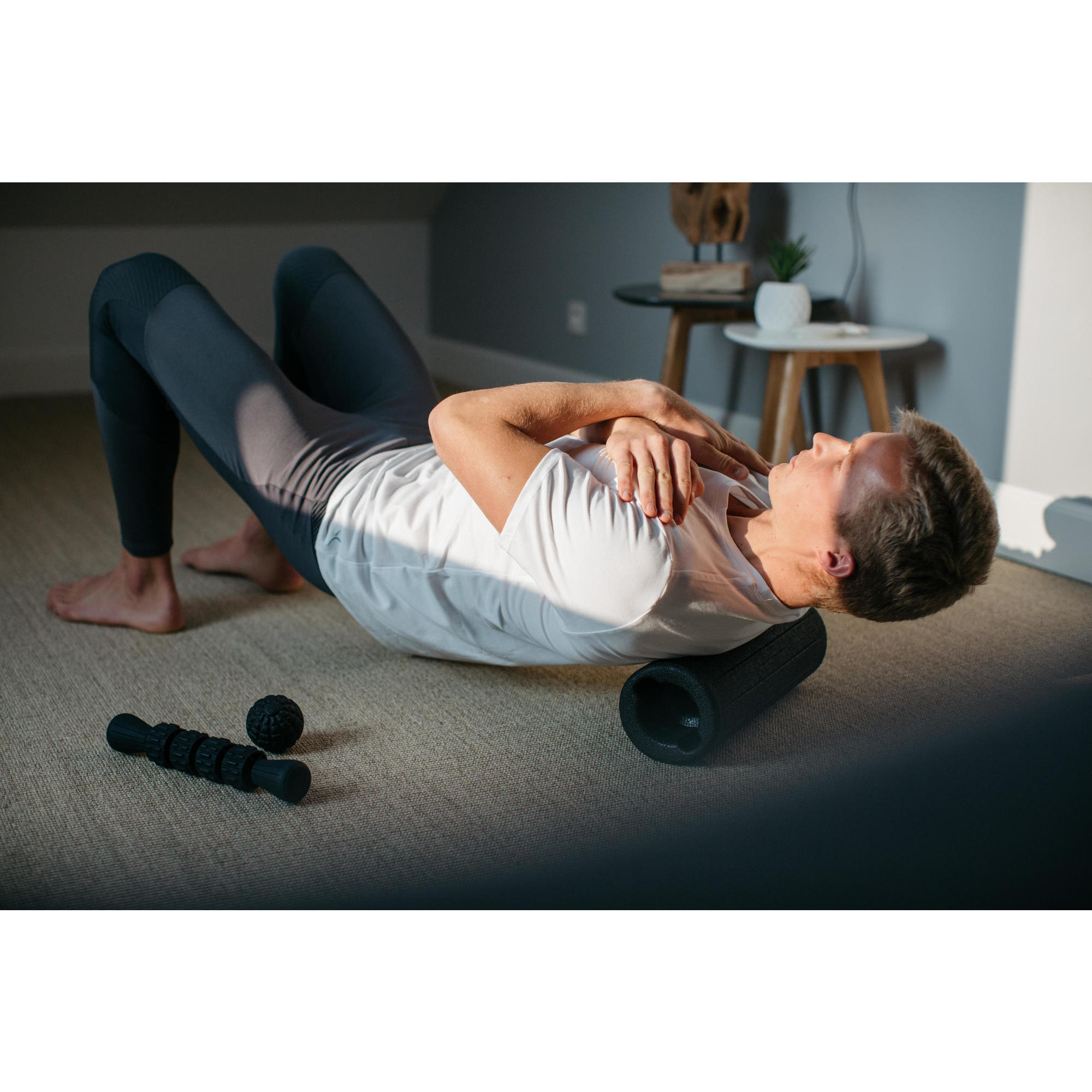Massage mat with rollers