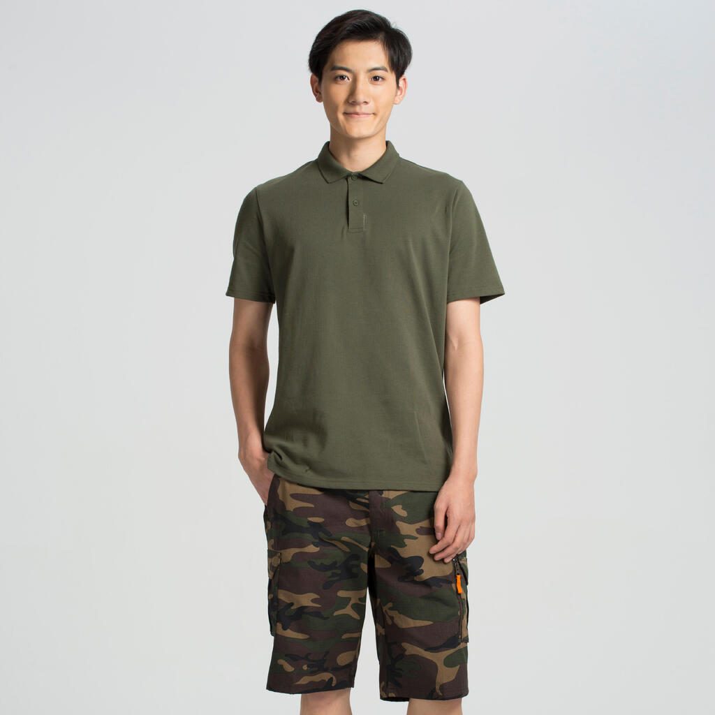 Jagdshorts/Bermuda Shorts 500 Cargo Camouflage Halftone braun